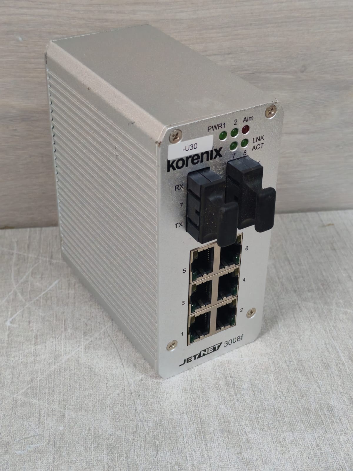 Korenix JETNET 3008F/ 3008F-S KORENIX JETNET 3008F/ 3008F-S HW VER.3.1 ETHERNET SWITCH 24VDC 7