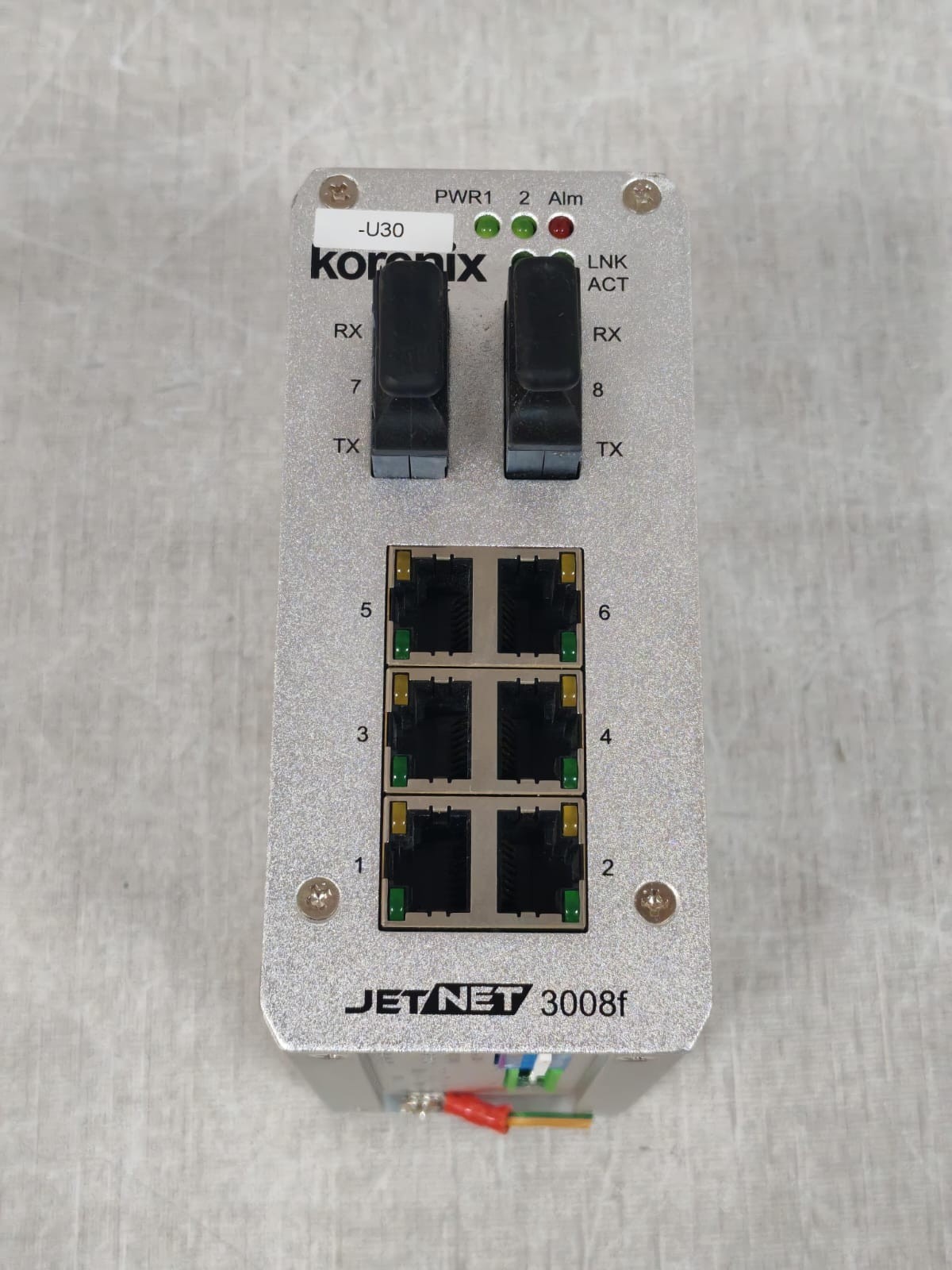Korenix JETNET 3008F/ 3008F-S KORENIX JETNET 3008F/ 3008F-S HW VER.3.1 ETHERNET SWITCH 24VDC 8