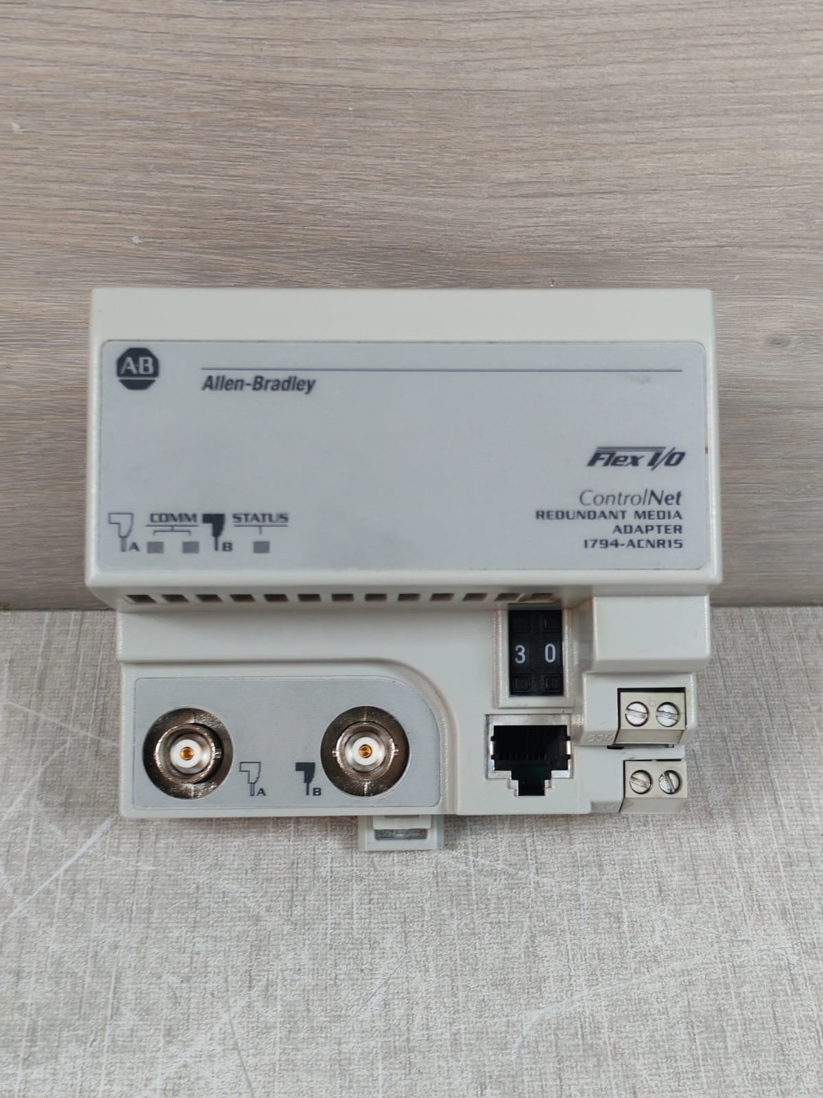 Rockwell Automation 1794-ACNR15 ALLEN BRADLEY 1794-ACNR15 PN-32317 CONTROLNET REDUNDANT ADAPTER- W/O ORIG.BOX 2