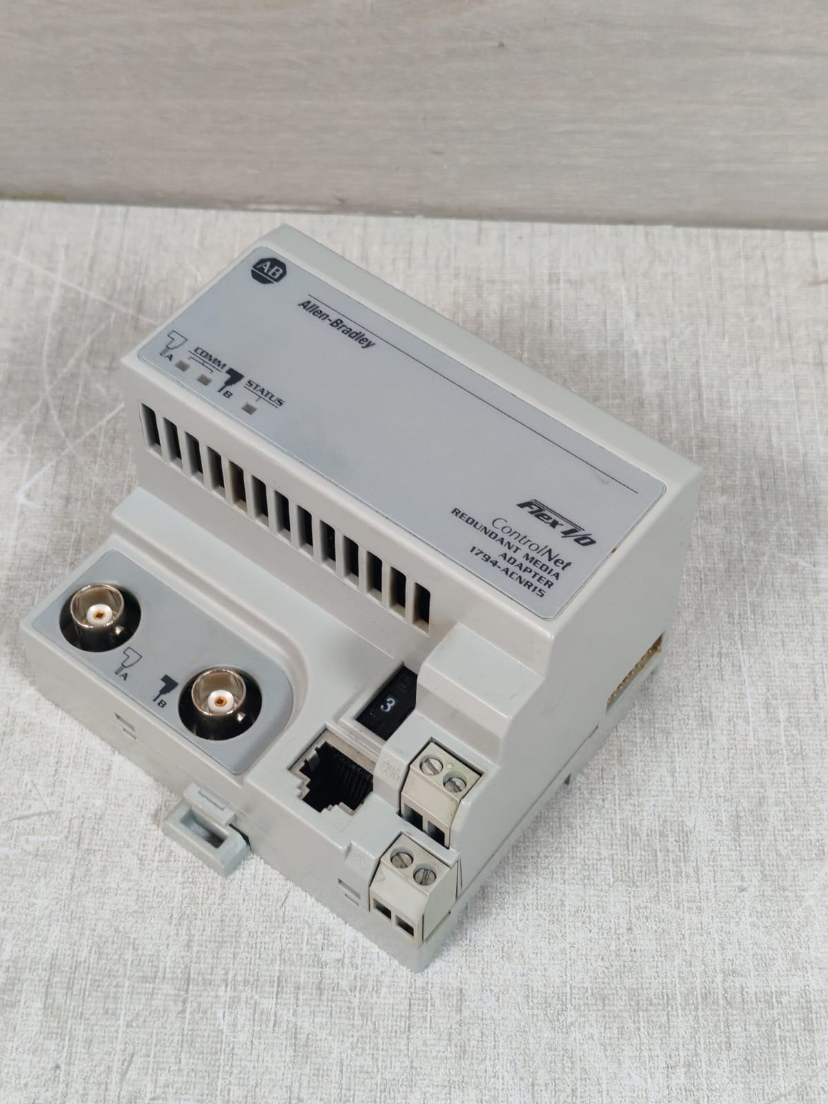 Rockwell Automation 1794-ACNR15 ALLEN BRADLEY 1794-ACNR15 PN-32317 CONTROLNET REDUNDANT ADAPTER- W/O ORIG.BOX 8