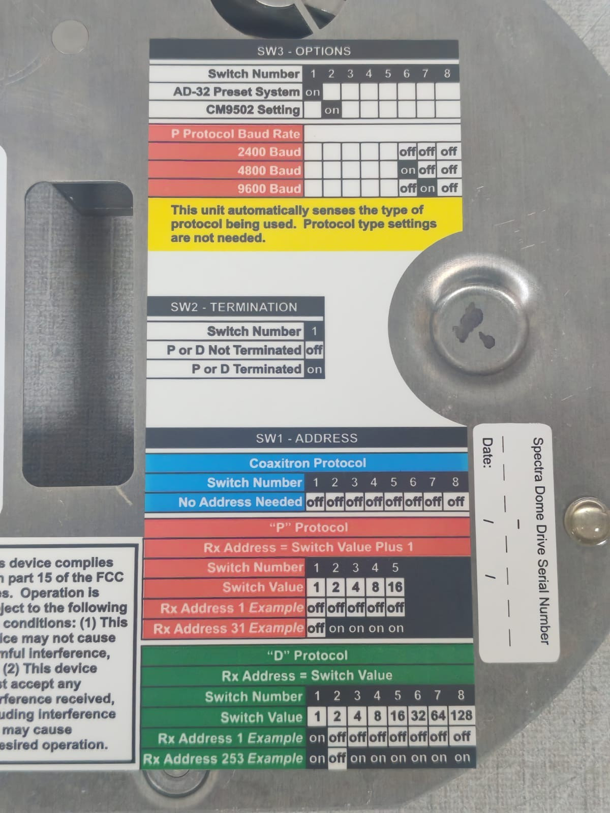 Schneider Electric DD53KIT REV.A5 PELCO BY SCHNEIDER ELECTRIC DD53KIT REV.A5 SPECTRA III FAN/PWR SUP REPAIR KIT 3