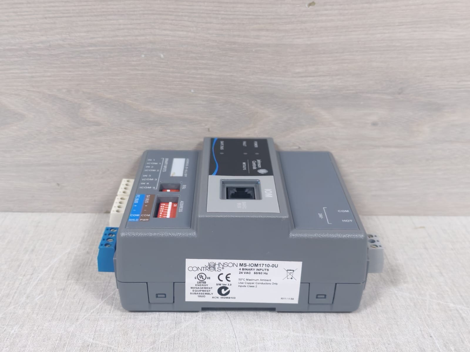 Johnson Controls MS-IOM1710-0U Johnson Controls MS-IOM1710-0U Input Module With 4 Binary Inputs 4