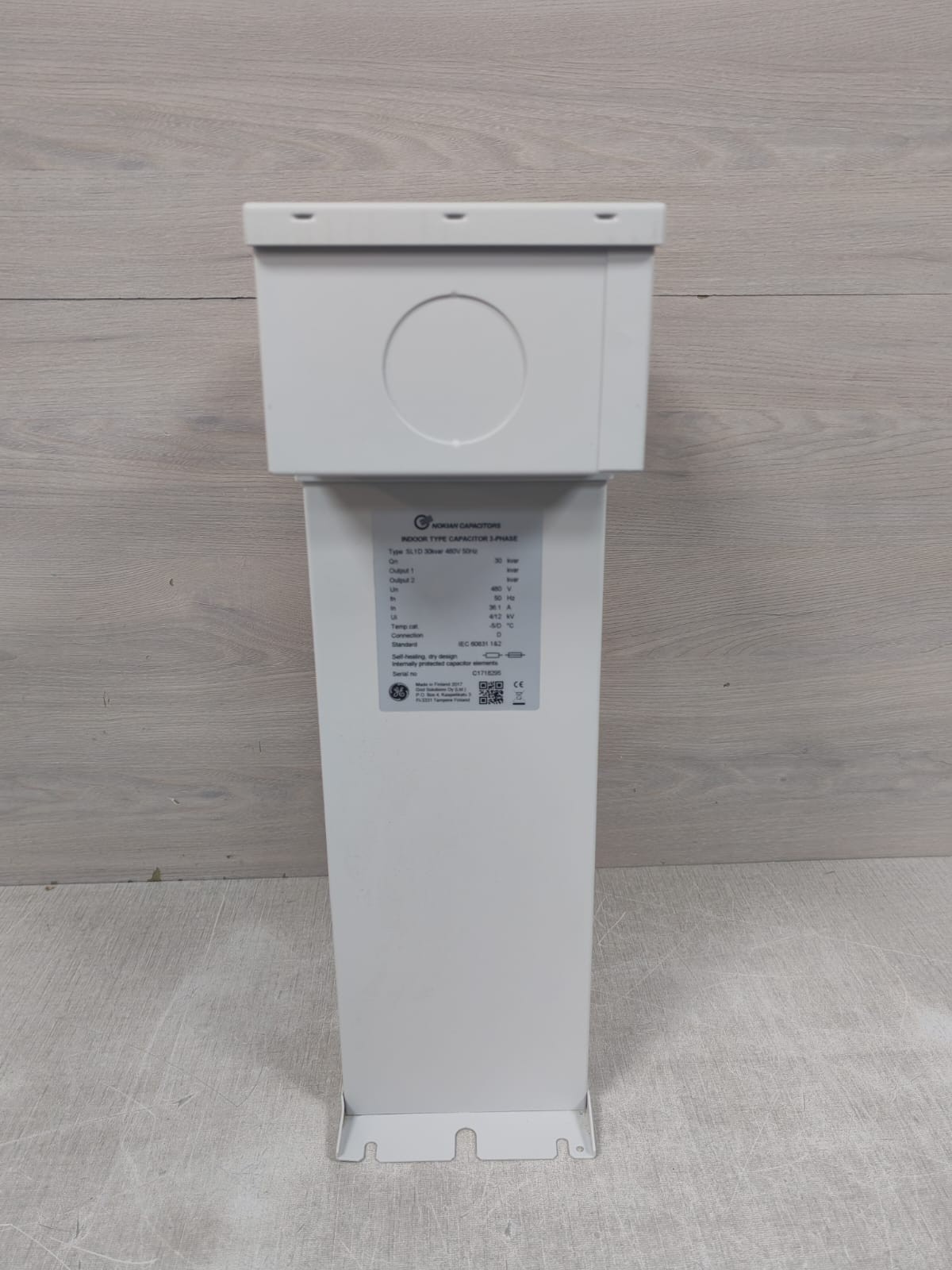 GE NOKIAN SL1D 30KVAR 480V 50HZ INDOOR TYPE CAPACITOR 3-PHASE