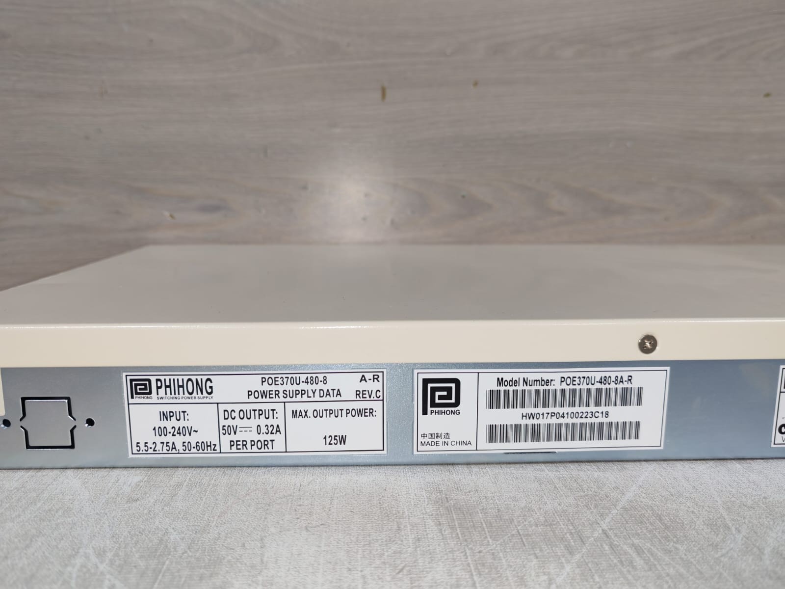 Axis POE370U-480-8A-R Axis Communication POE370U-480-8A-R Midspan 8 Port Ethernet Switch 5