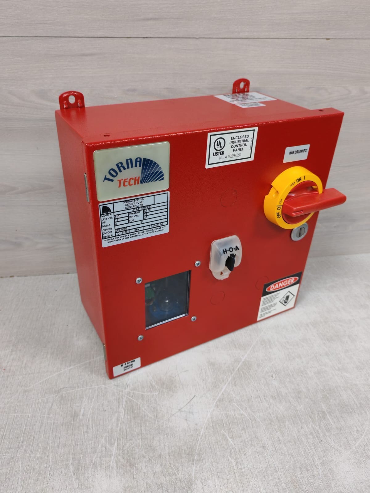 TORNATECH JP3-415/15/3/50 TORNATECH JP3-415/15/3/50 TORNATECH JOCKEY PUMP CONTROLLER- W/ FILTHY BOX 4