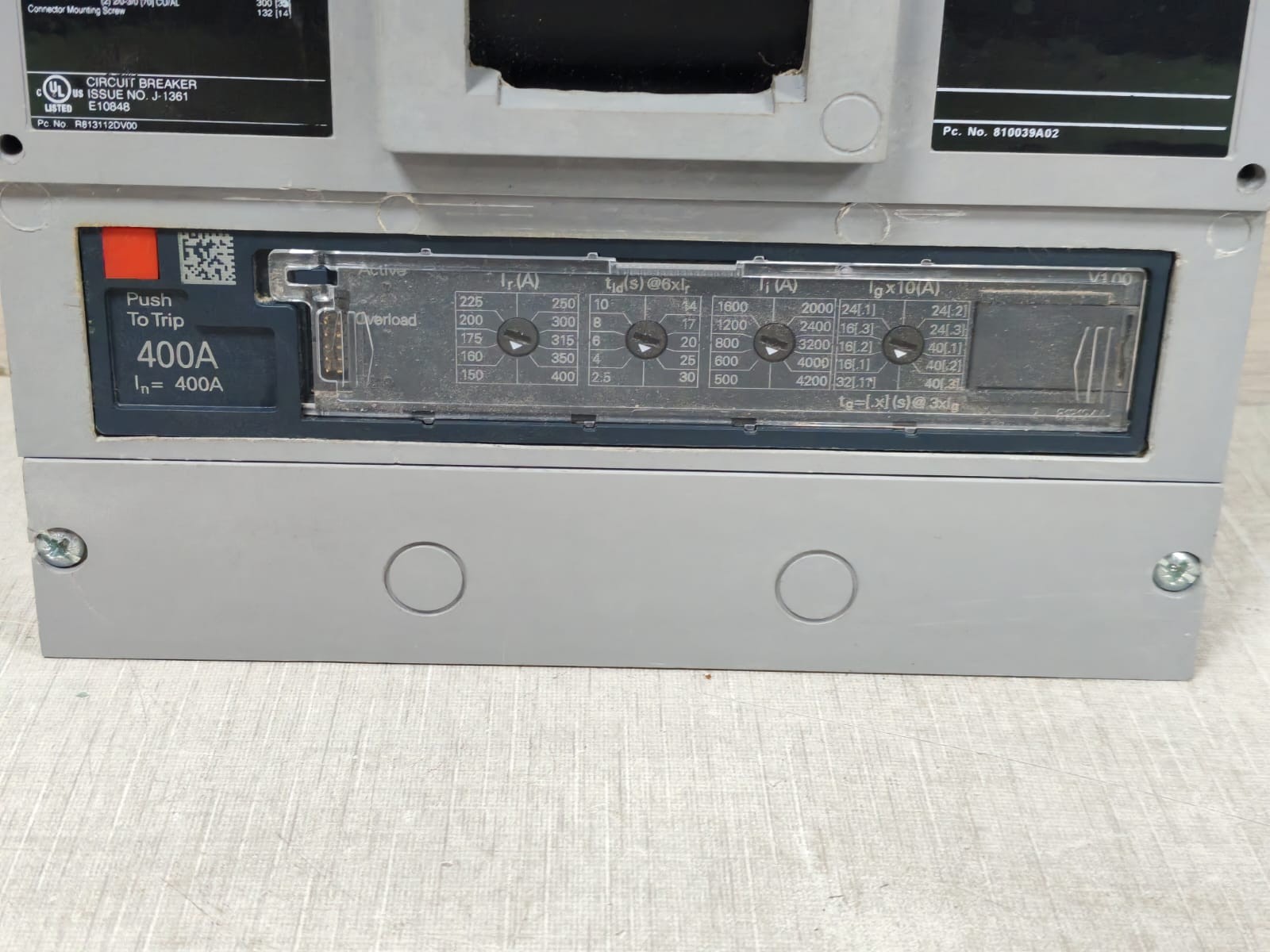 Siemens SHJD6-B / SHJD6B400LIGH SIEMENS SHJD6-B / SHJD6B400LIGH 400A 600V SENSITRIP IV CIRCUIT BREAKER 7