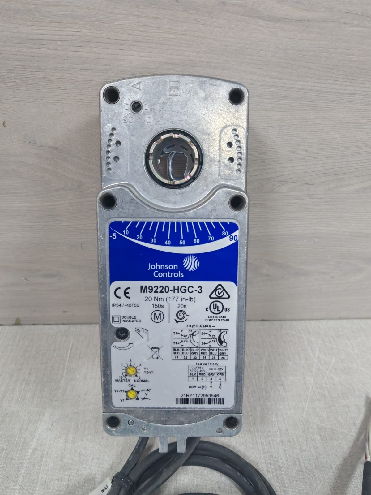 Johnson Controls M9220-HGC-3 JOHNSON CONTROLS M9220-HGC-3 ELECTRIC ACTUATOR 10