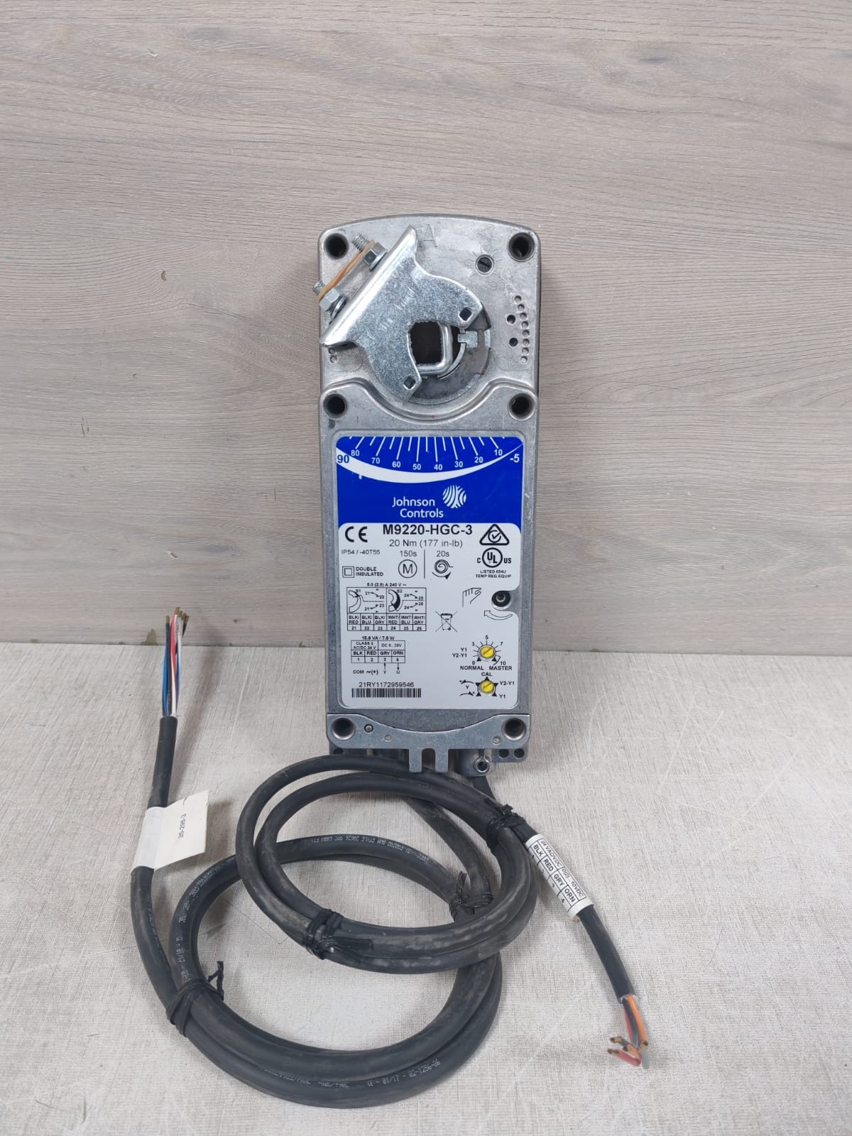 JOHNSON CONTROLS M9220-HGC-3 ELECTRIC ACTUATOR