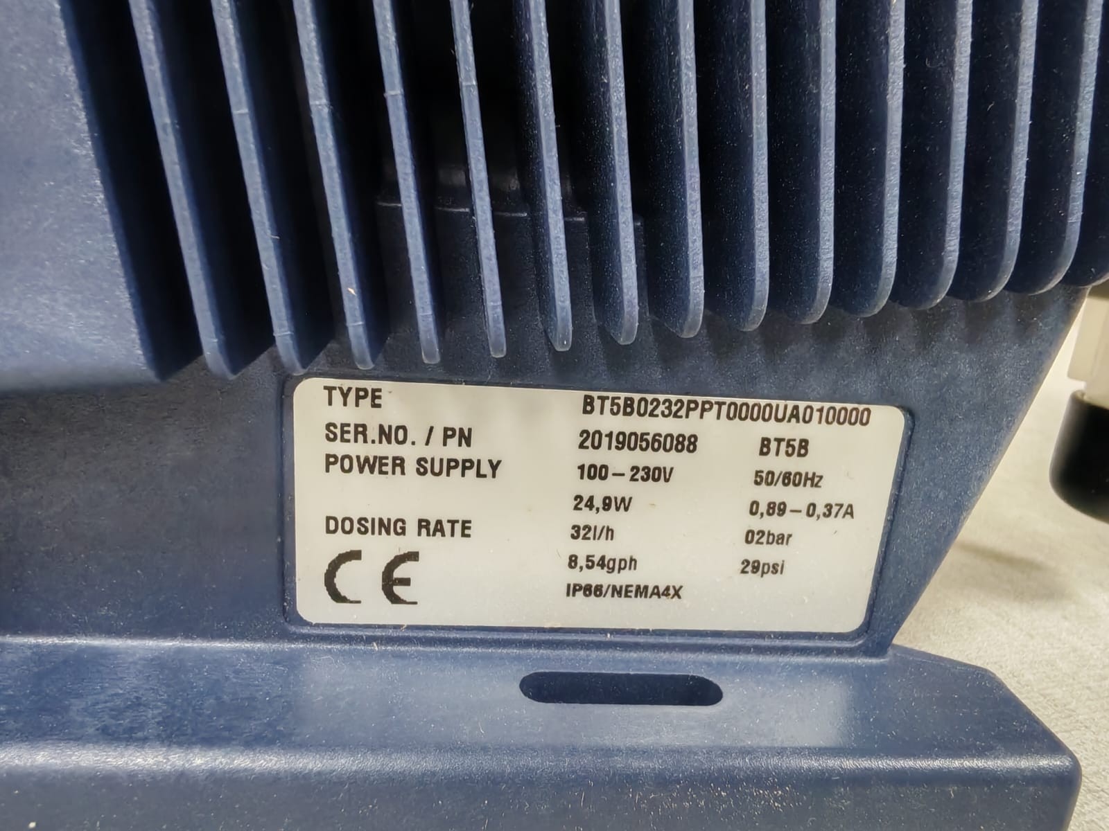 PROMINENT BT5B0232PPT0000UA010000 ProMinent Beta/5 Metering Pump BT5B Type: BT5B0232PPT0000UA010000 7