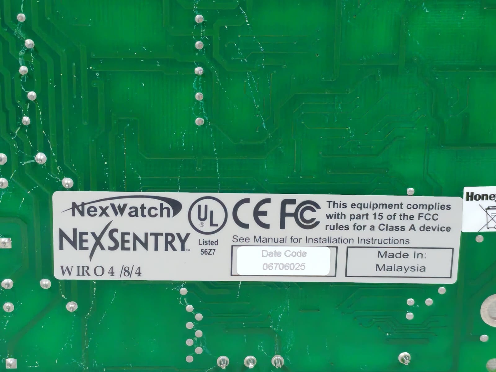 Honeywell WIRO 4/8/4 Nexwatch/Nexsentry WIRO 4/8/4 PCB Board 4