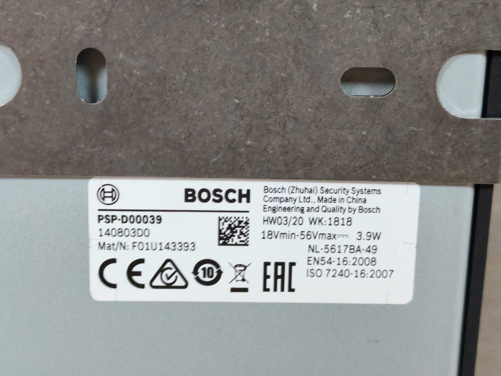 Bosch D00039 Bosch PSP-D00039 Specs RCS Master F01U143393 5