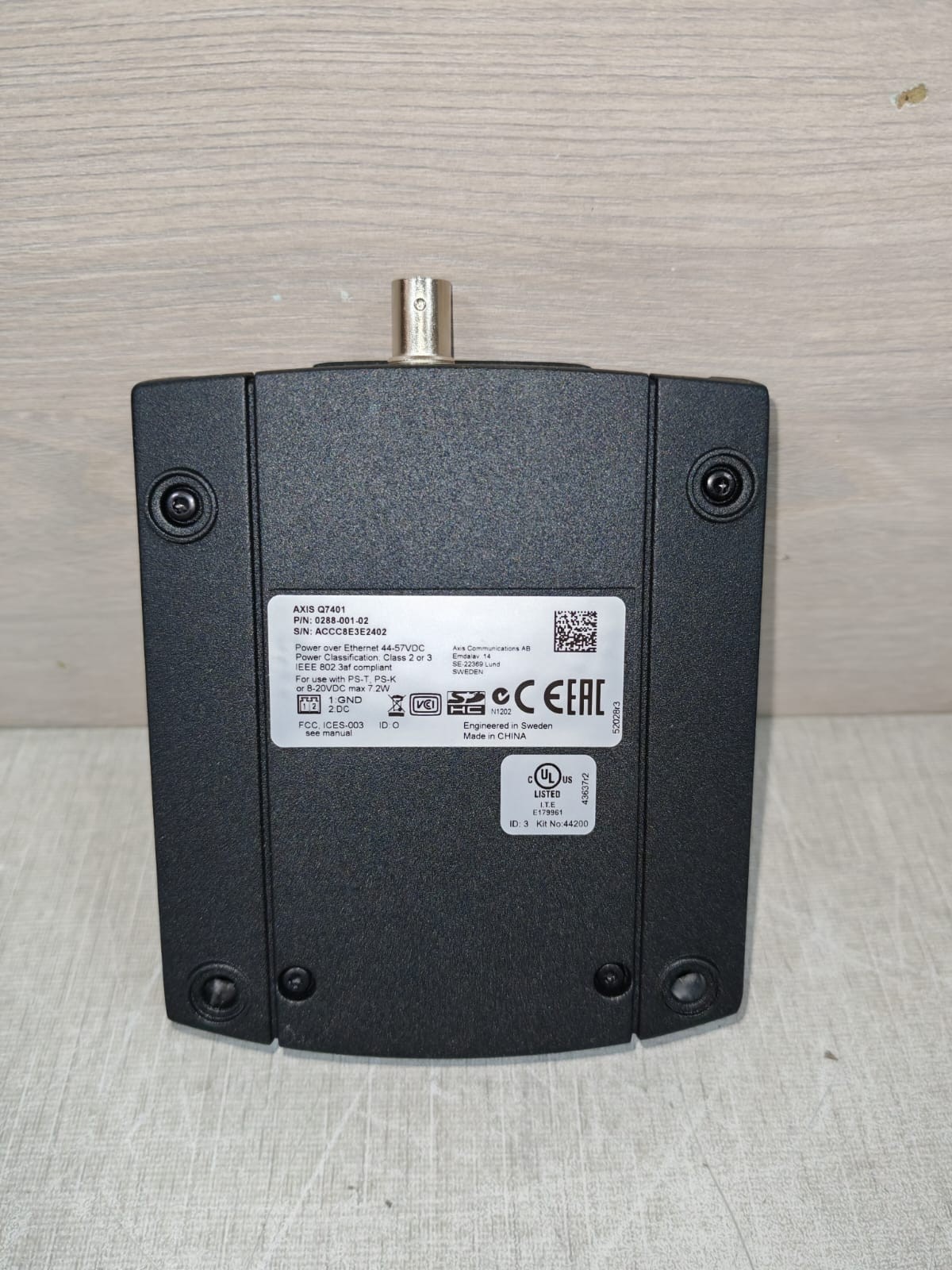 Axis Q7401 Axis Communication Q7401 Video Encoder 0288-001-02 5