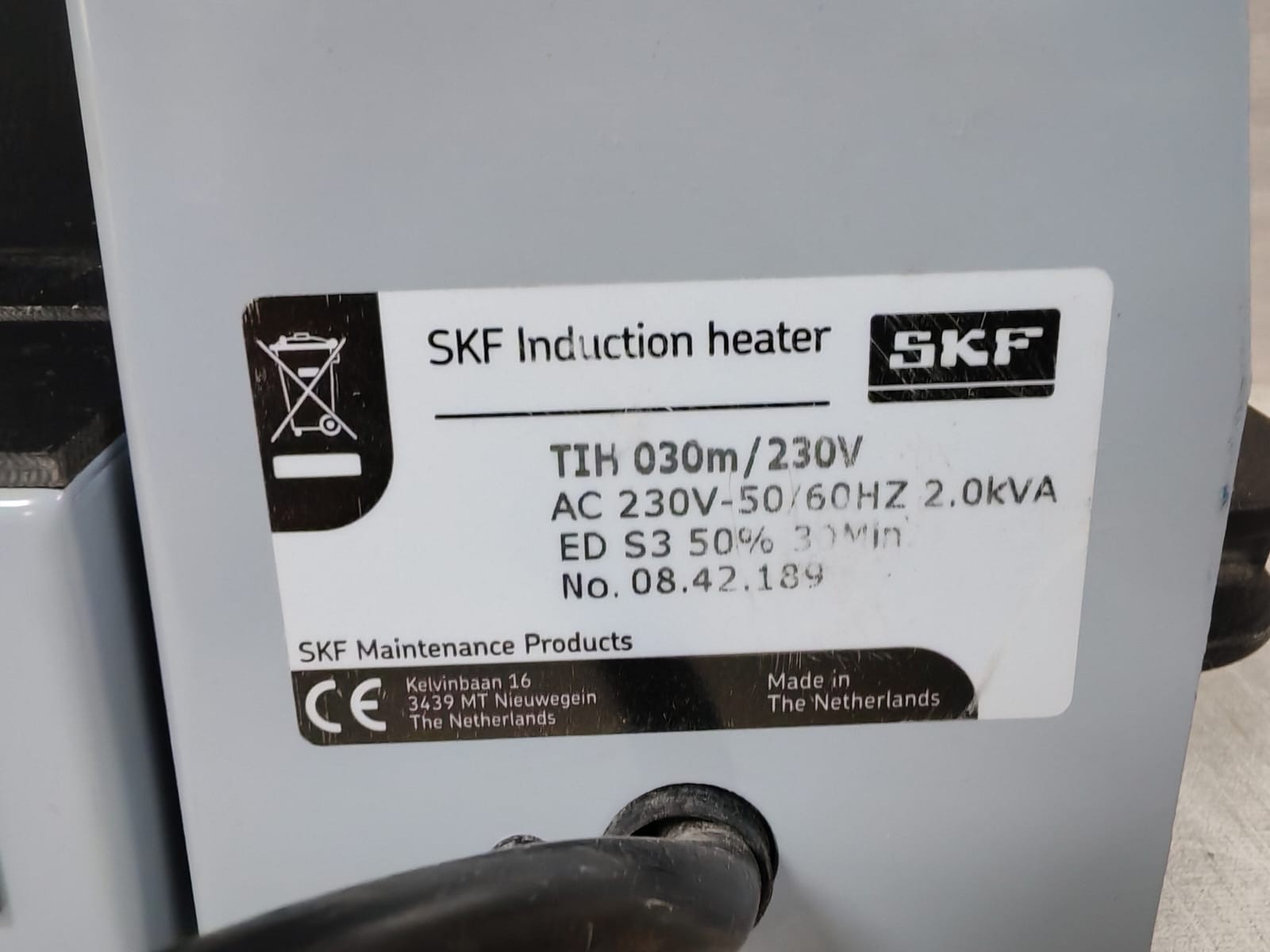 SKF TIH 030M SKF TIH 030m/230V Induction Heater 50/60Hz 4