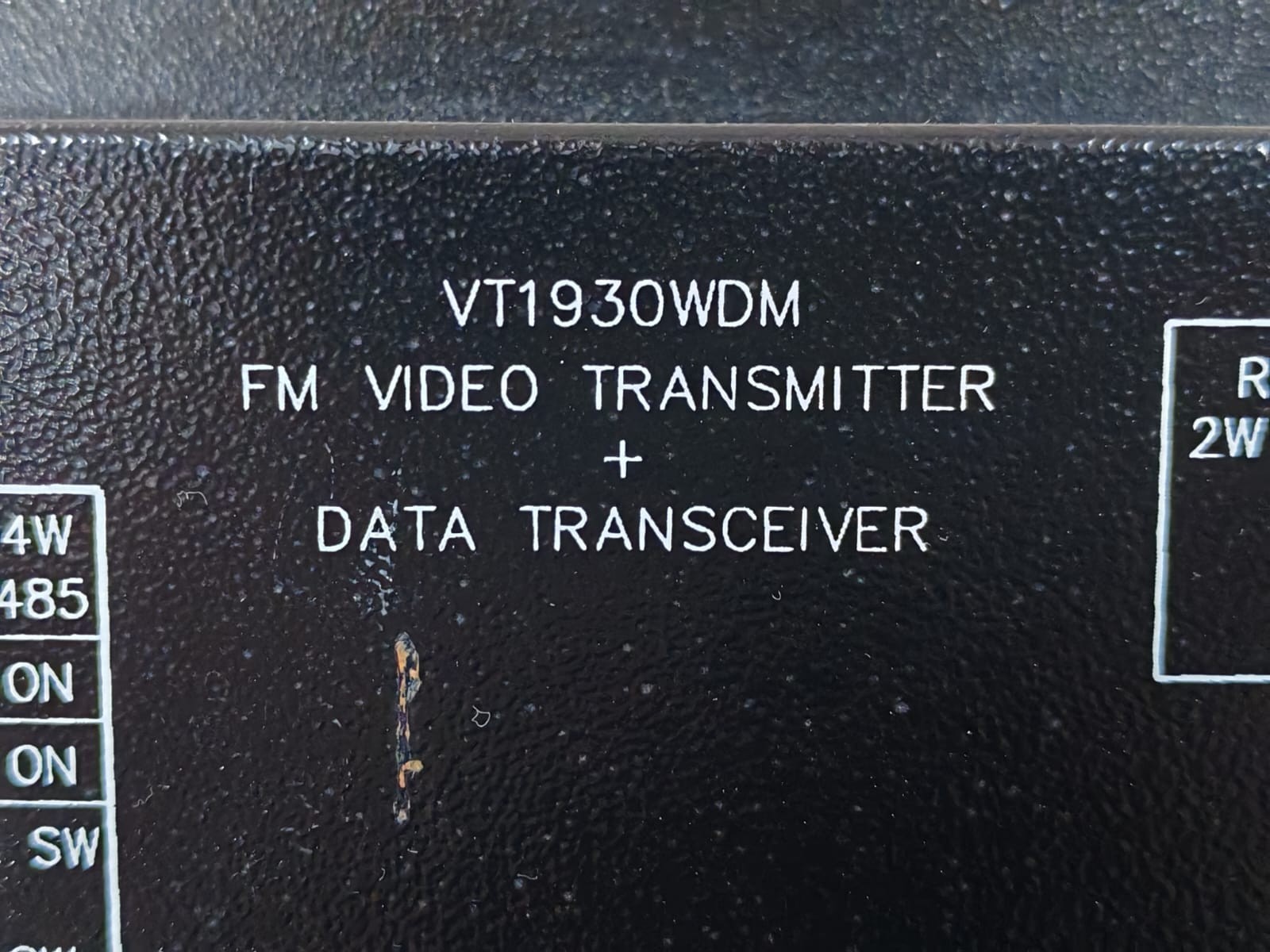 GE VT1930WDM GE VT1930WDM FM VIDEO TRANSMITTER + DATA TRANSMITTER 3