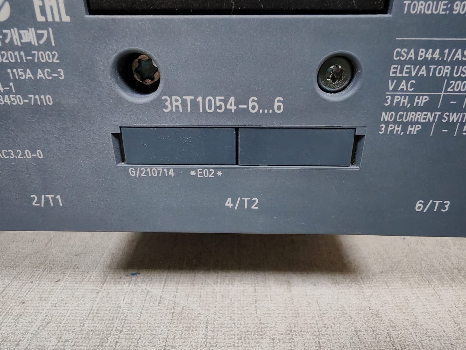 Siemens 3RT1054-6AP36 SIEMENS SIRIUS 3RT1054-6AP36 POWER CONTACTOR 3