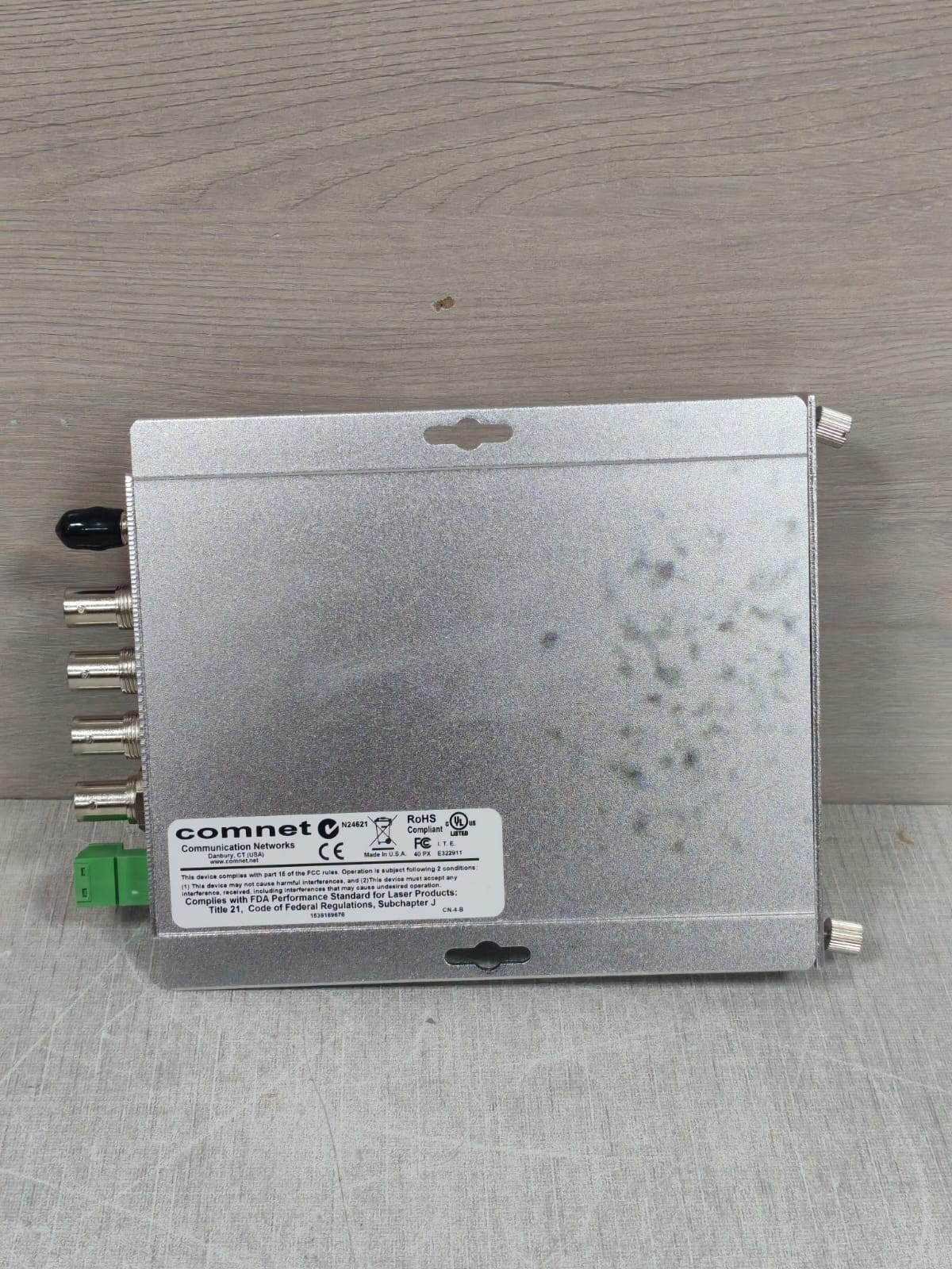 Comnet FVR41/FVR41S1 COMNET COMMUNICATION NETWORKS FVR41/FVR41S1 4 CHANNEL VIDEO RECIEVER 9
