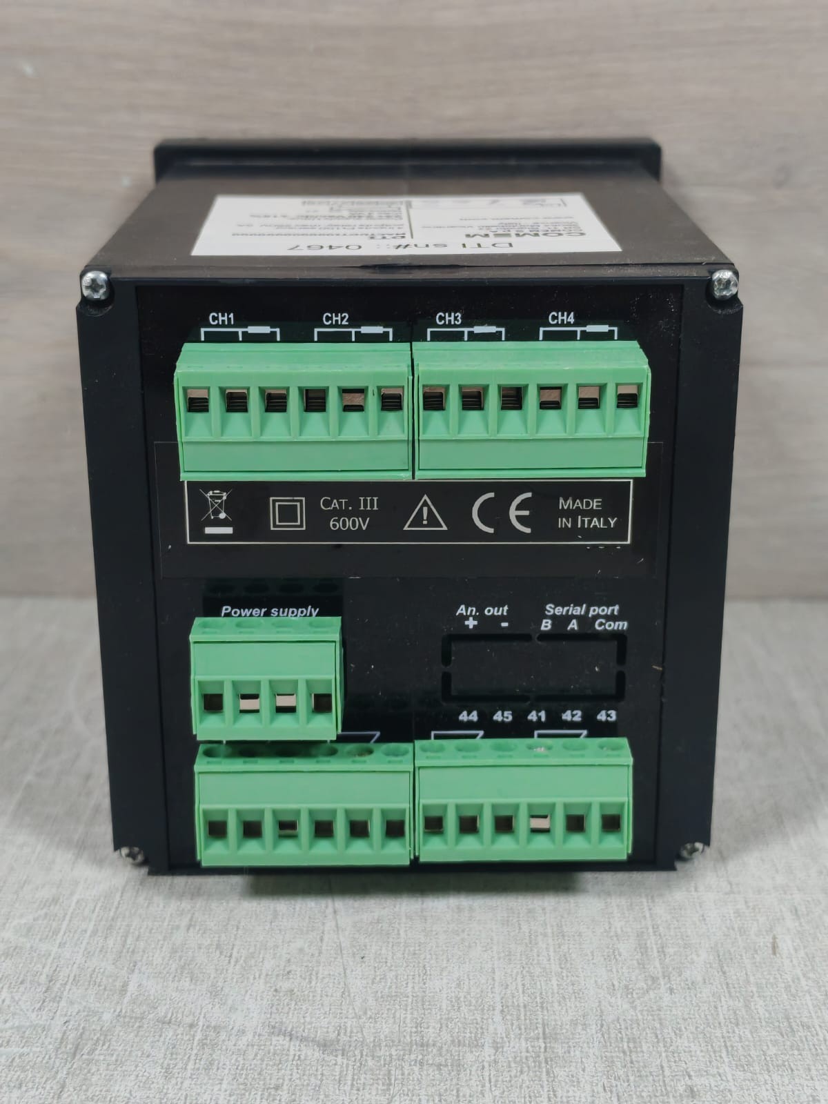 COMEM PT100 COMEM DTI MACTDDTI000000000000 TEMPERATURE MONITORING UNIT 4 INPUTS PT100 SENSOR 9