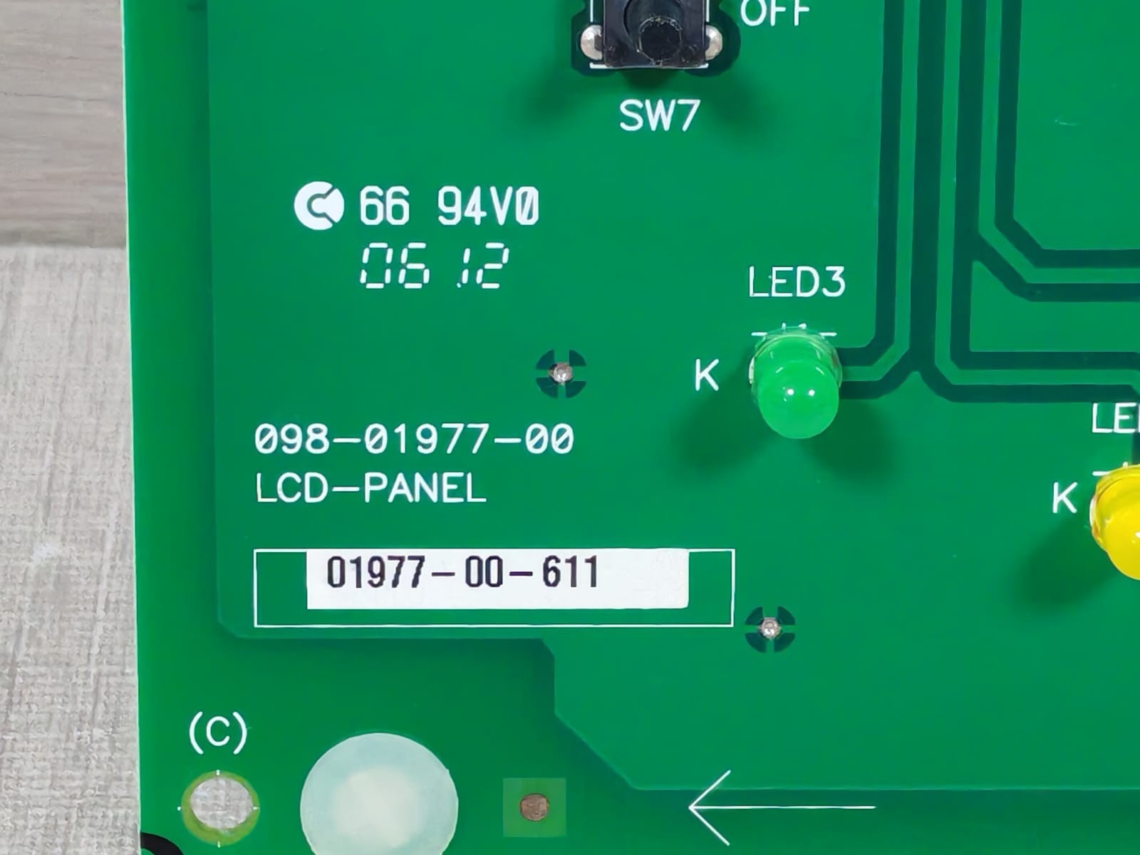 Unbranded 098-01970-01 10H01294 REV.2.0 098-01977-00 LCD PANEL with 098-01970-01 10H01294 REV.2.0 Pcb Board 3