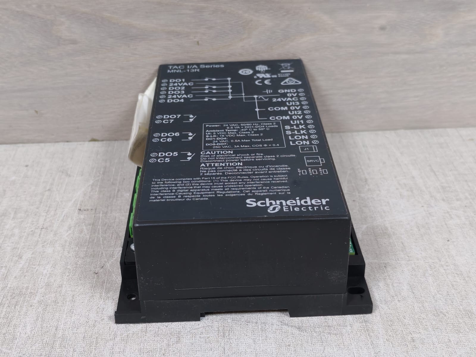 Schneider Electric MNL-13RF3 Schneider Electric MNL-13RF3 TAC I/A Series Fan Coil Controller 8