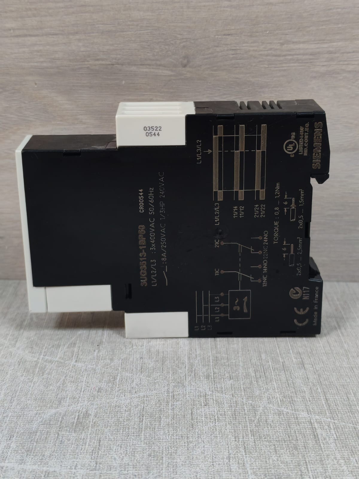 Siemens 3UG3 /3UG3513-1BP50 SIEMENS SIMIREL 3UG3 /3UG3513-1BP50 3 PHASE SEQUENCE RELAY 7