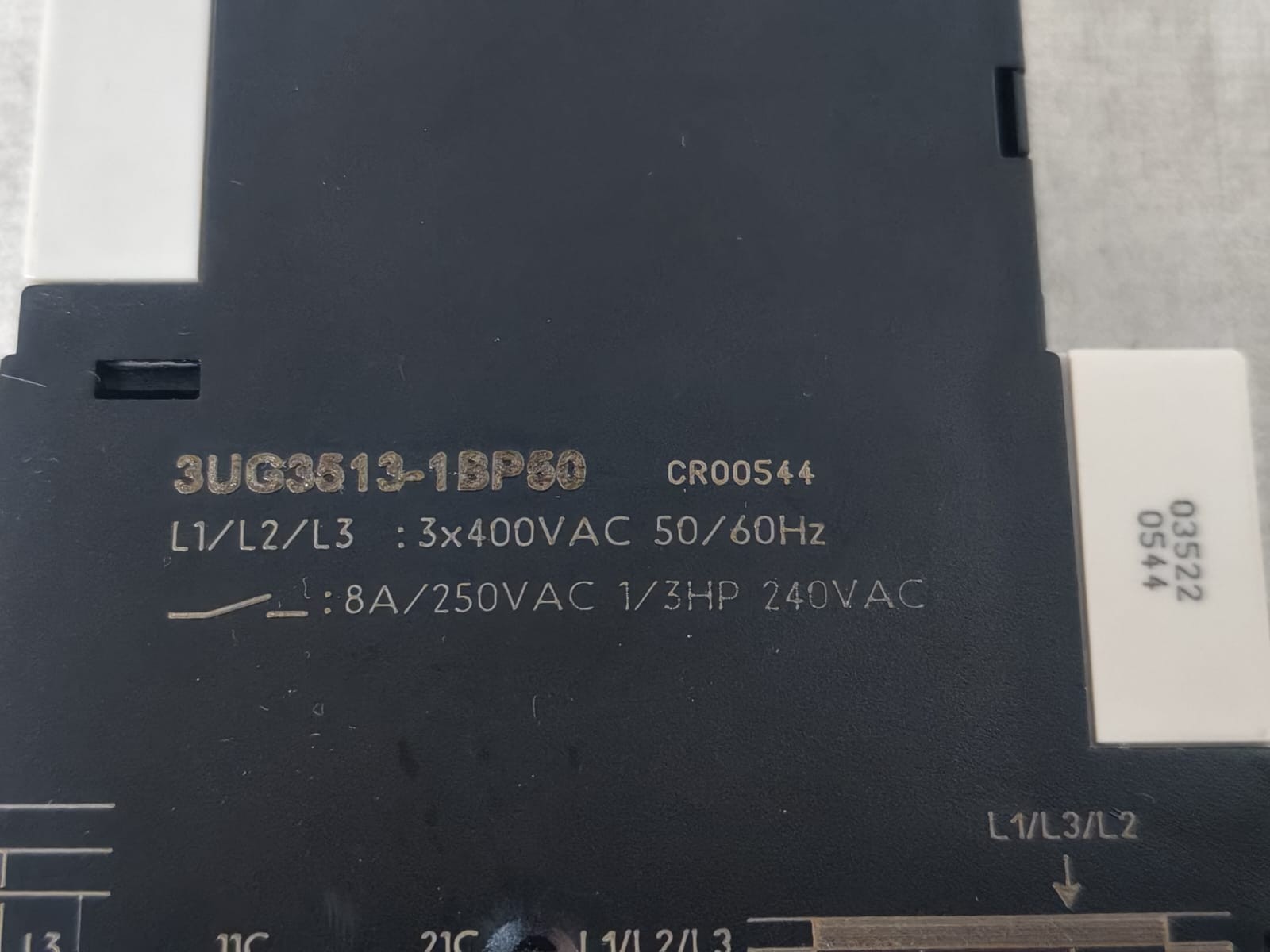Siemens 3UG3 /3UG3513-1BP50 SIEMENS SIMIREL 3UG3 /3UG3513-1BP50 3 PHASE SEQUENCE RELAY 9