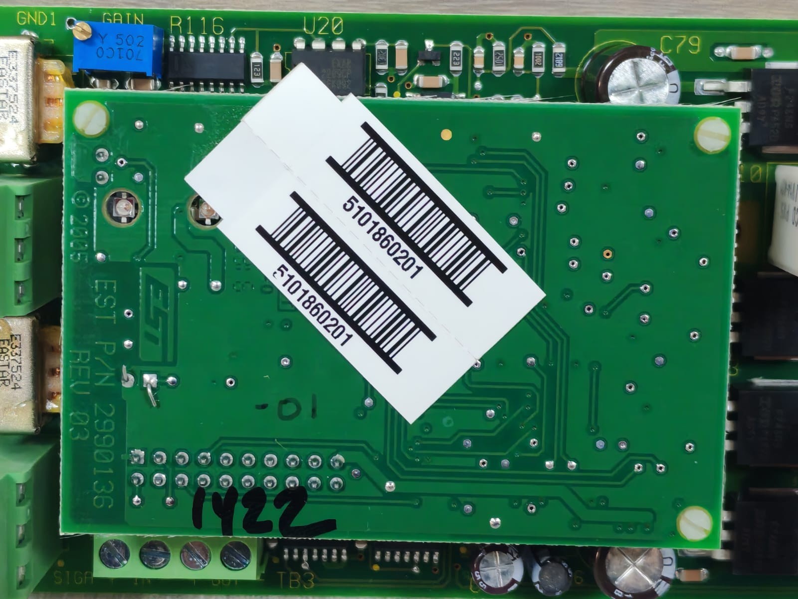 Edwards SIGA-AA50 Edwards SIGA-AA50 Fire Alarm Audio Amplifier PCB Board 3