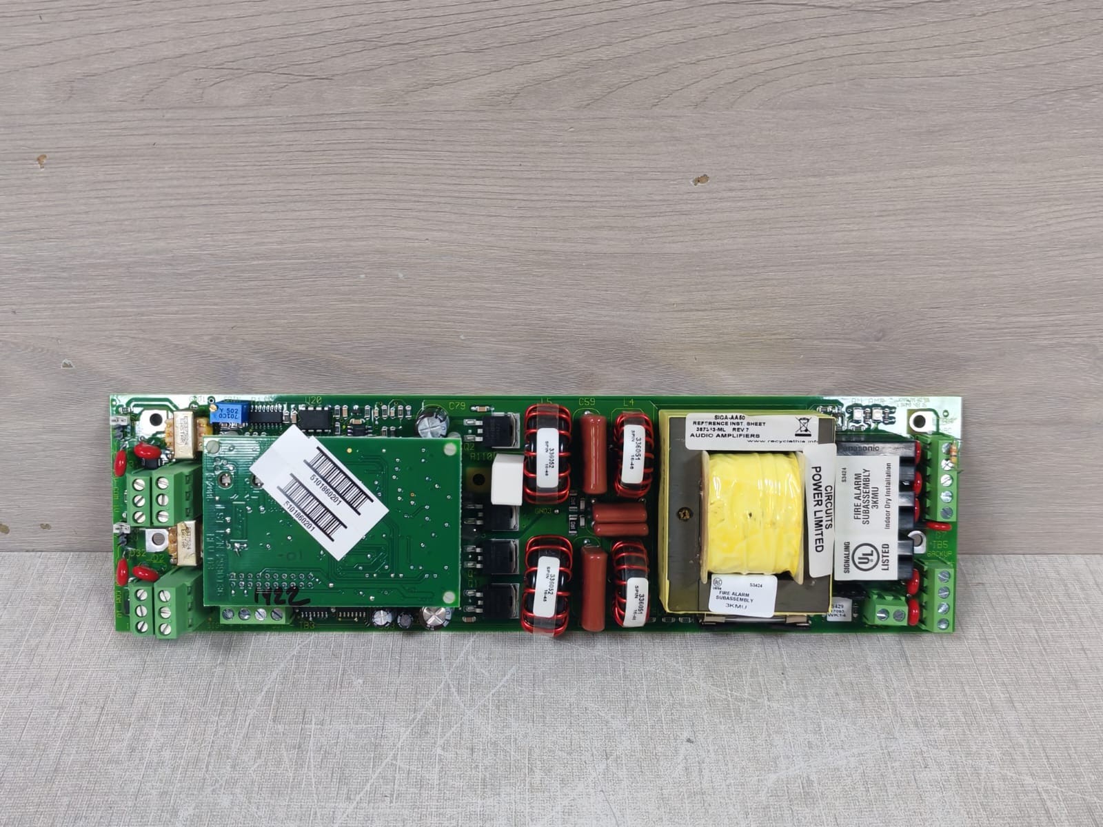 Edwards SIGA-AA50 Fire Alarm Audio Amplifier PCB Board