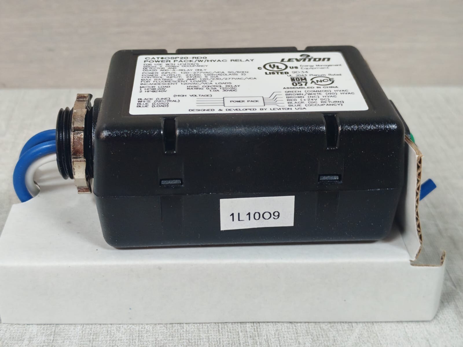 Leviton OSP20-RD0 LEVITON OSP20-RD0 OCCUPANCY POWER PACK /W/HVAC RELAY 5