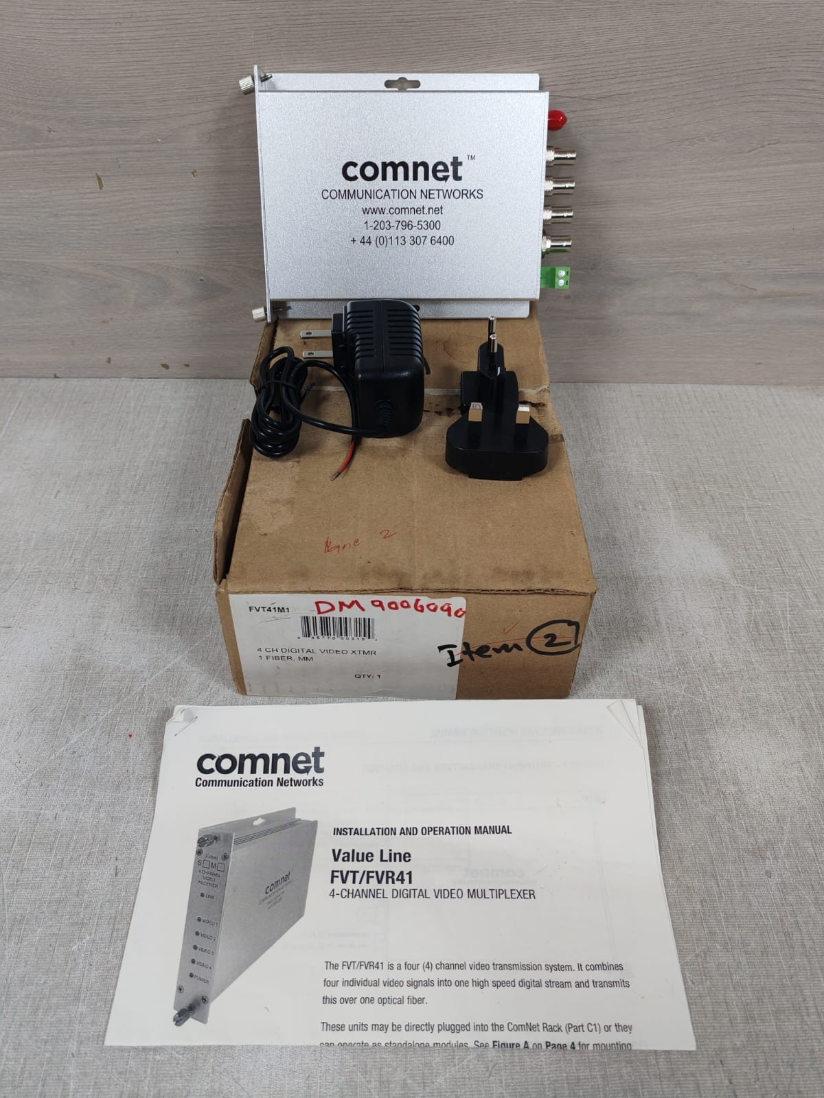 Comnet Communication Networks FVT41/FVT41M1 4-Channel Video Transmitter