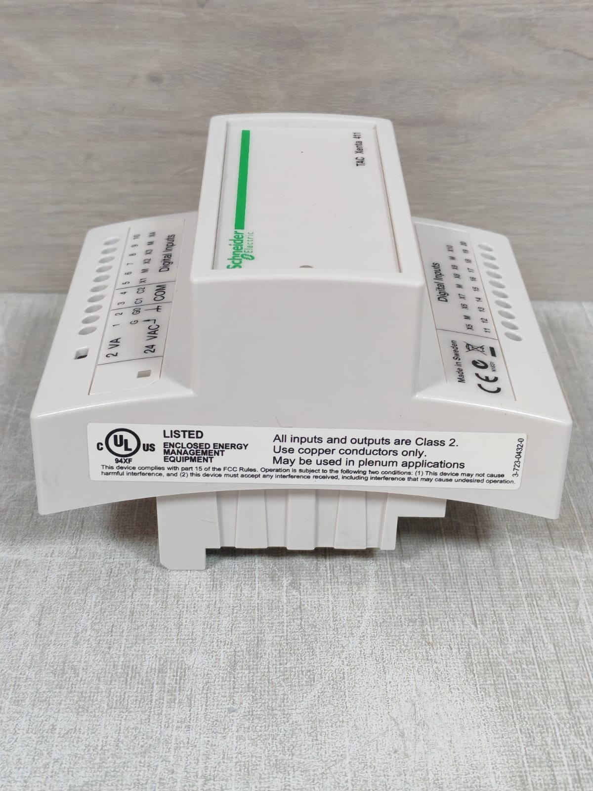Schneider 0-073-0201-1 VER.1.05 SCHNEIDER TAC XENTA 411 0-073-0201-1 VER.1.05 DIGITAL INPUT MODULE 10