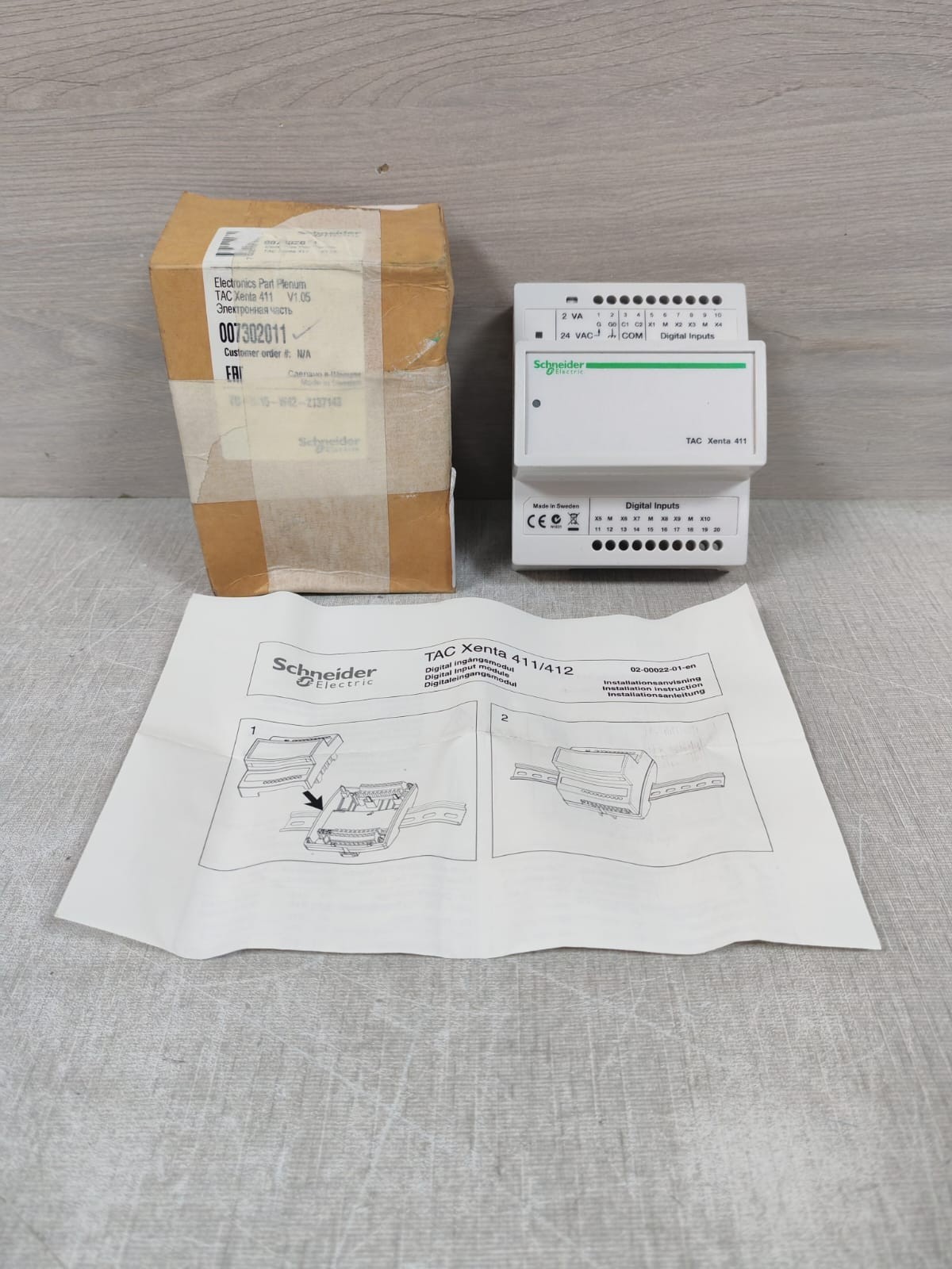 SCHNEIDER TAC XENTA 411 0-073-0201-1 VER.1.05 DIGITAL INPUT MODULE