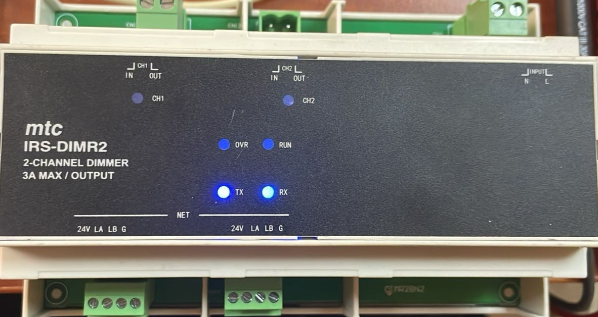MTC IRS-DIMR2 2-CHANNEL DIMMER 3A MAX/OUTPUT