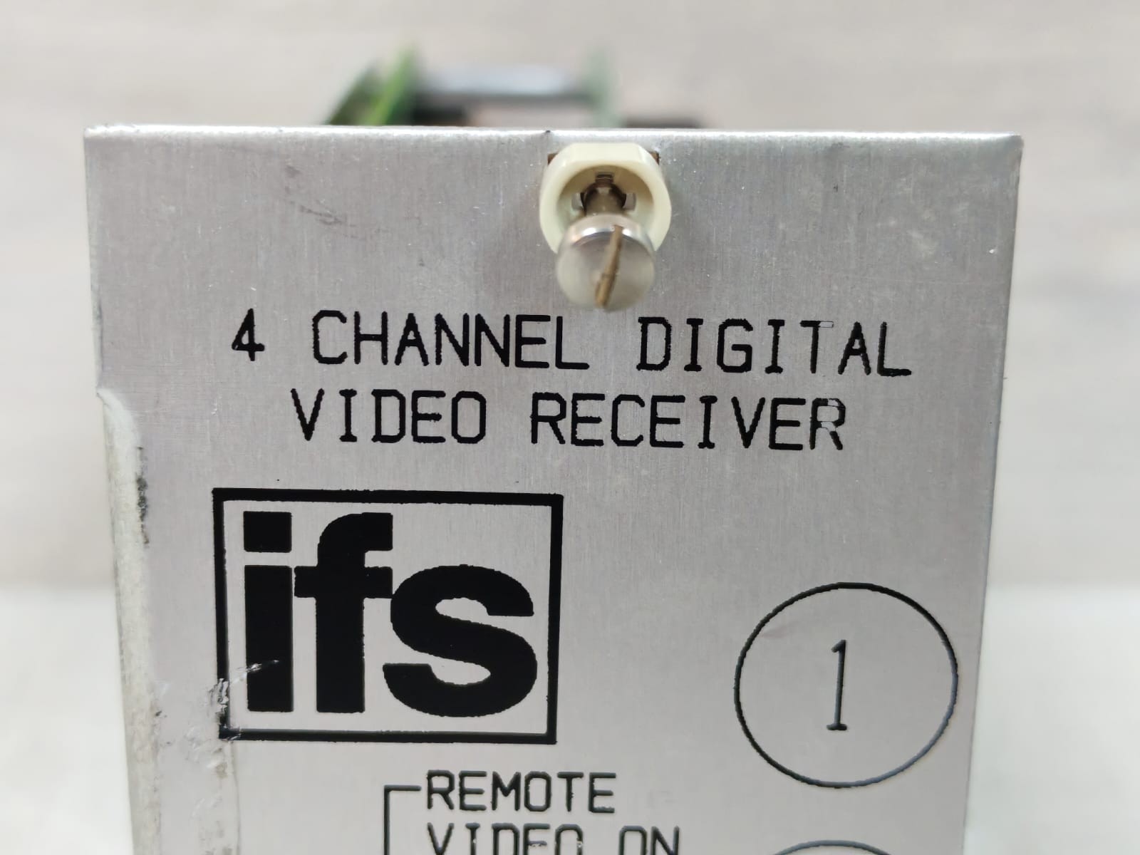 GE IFS VR7420 D-1349 REV.C GE IFS VR7420 D-1349 REV.C 4 CHANNEL DIGITAL VIDEO RECEIVER 2