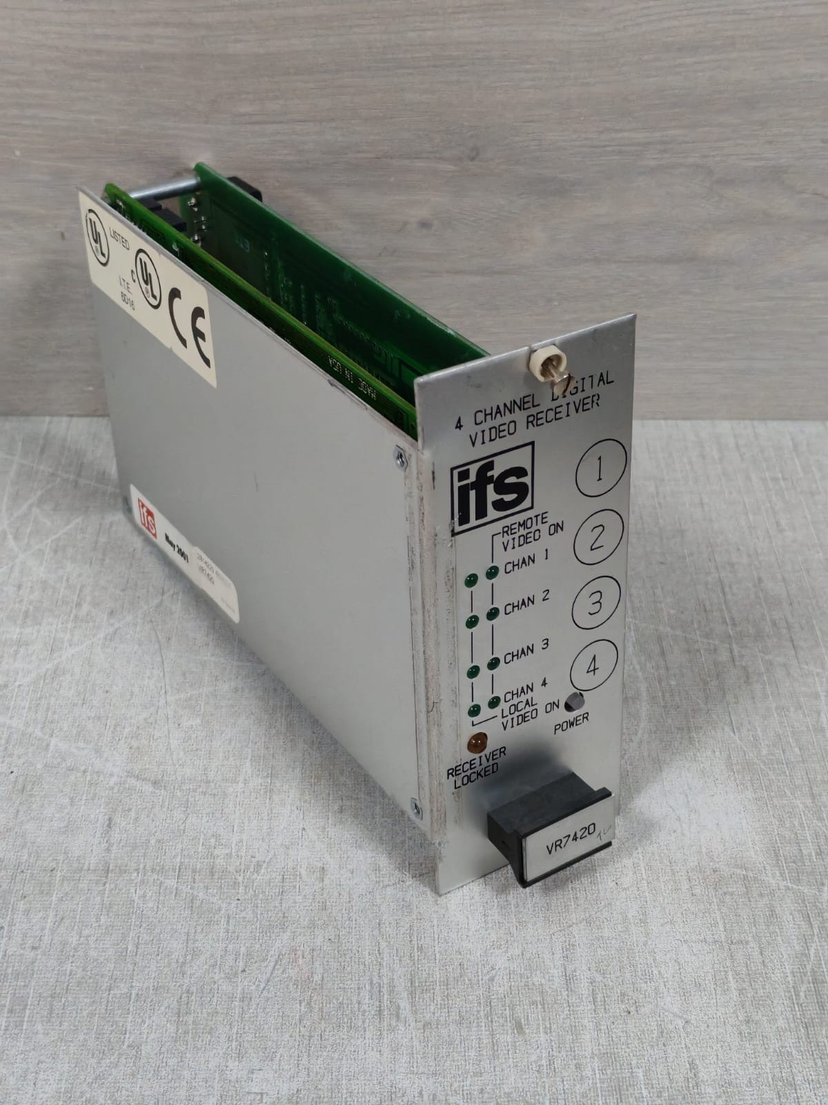 GE IFS VR7420 D-1349 REV.C GE IFS VR7420 D-1349 REV.C 4 CHANNEL DIGITAL VIDEO RECEIVER 5