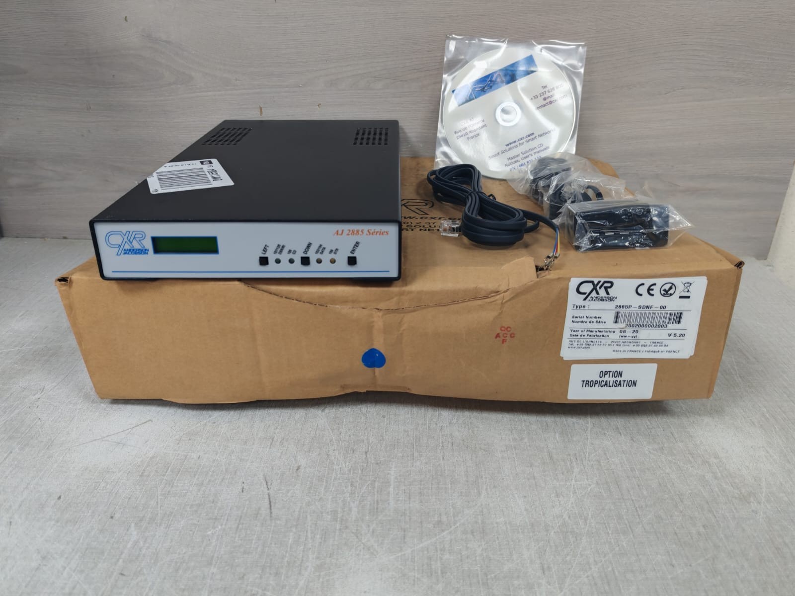 CXR ANDERSON JACOBSON AJ 2885 SERIES 2885P-SDNF-00 ANALOG MODEM