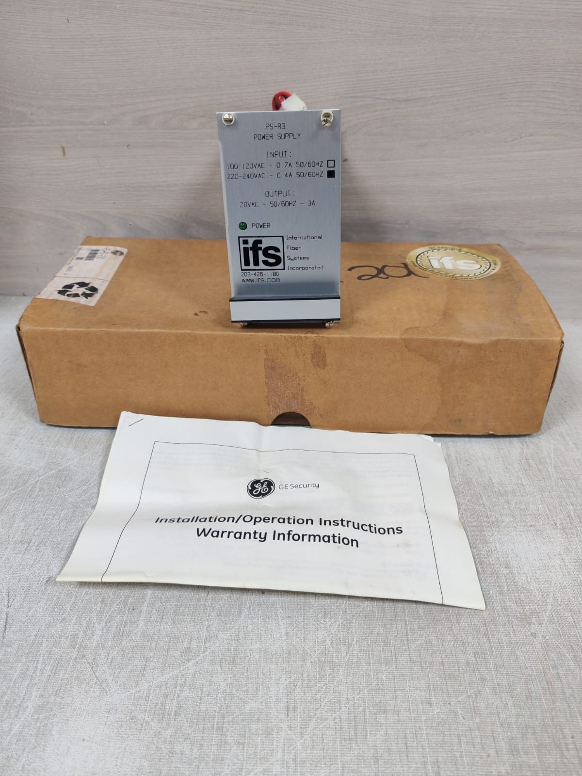 GE IFS PS-R3 POWER SUPPLY 220-240VAC