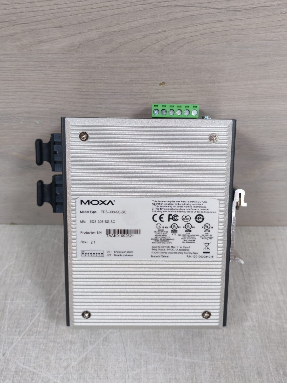 Moxa EDS-308-SS-SC MOXA EDS-308-SS-SC EtherDevice Switch Rev.2.1 5