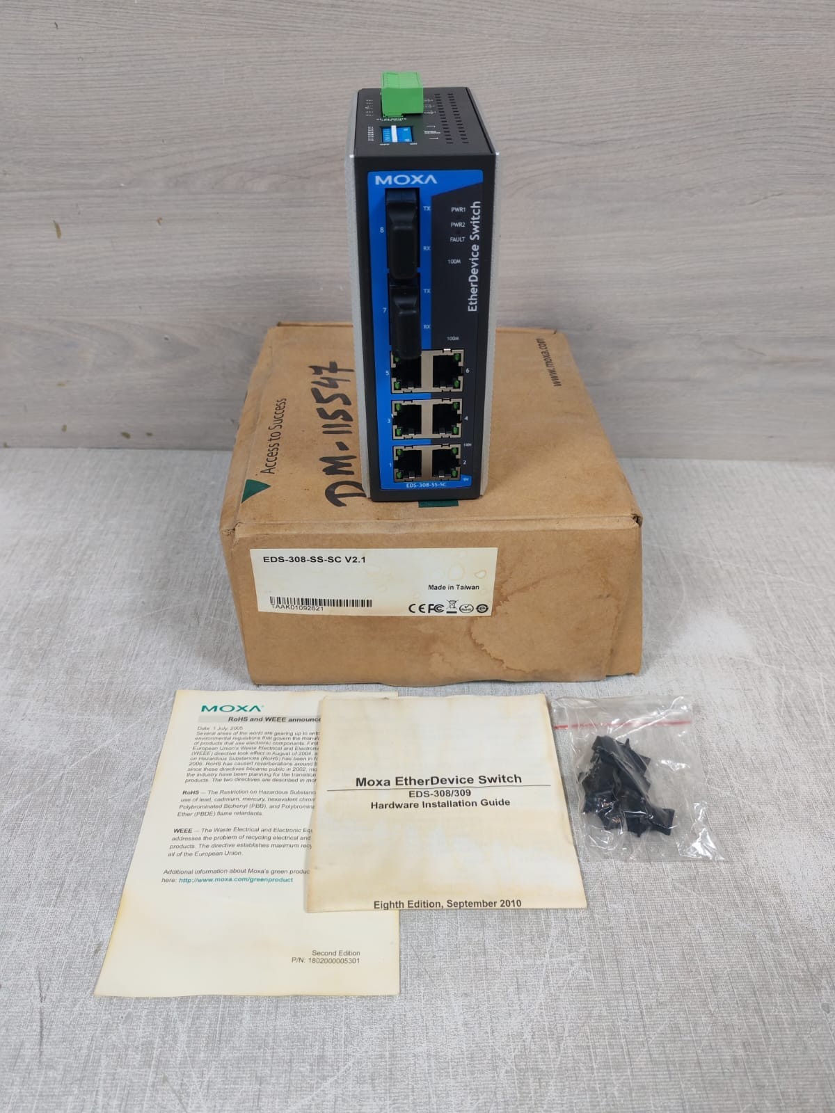 MOXA EDS-308-SS-SC EtherDevice Switch Rev.2.1