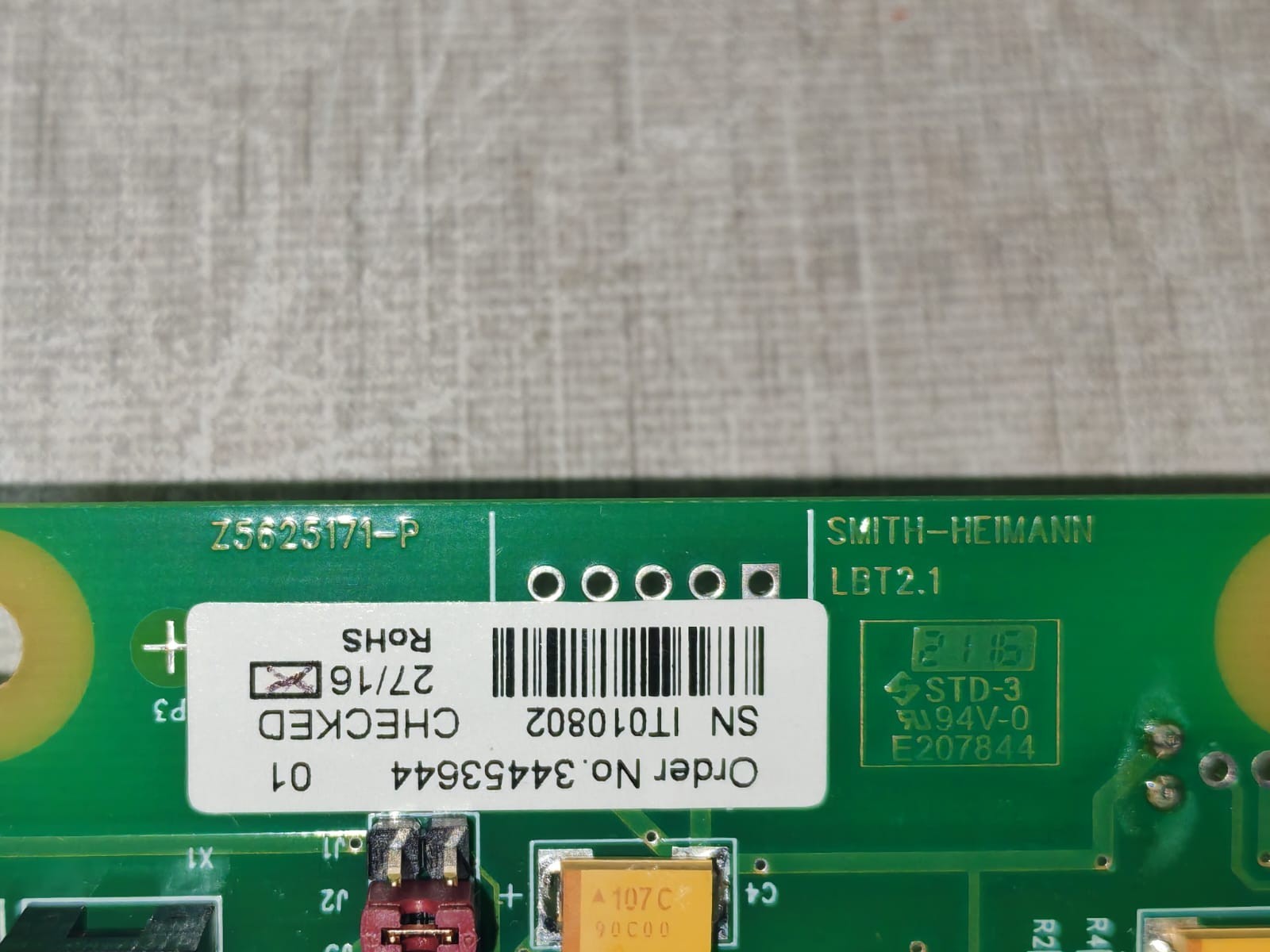 SMITH-HEIMANN Z5625171-P 34453644 SMITH-HEIMANN Z5625171-P 34453644 PRINTED CIRCUIT BOARD 4