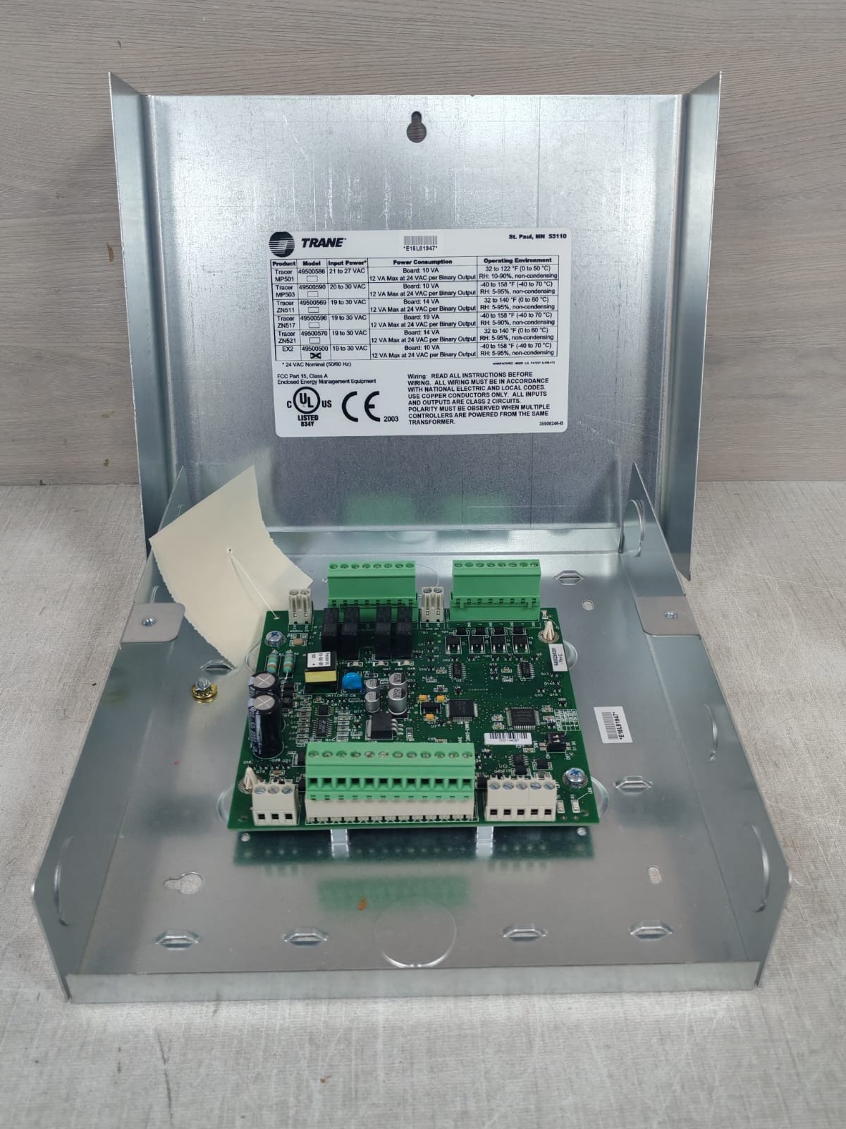 Trane 49500500 REV. 101 / 6400258301 REV. E TRANE 49500500 REV. 101 / 6400258301 REV. E Expansion Module 3