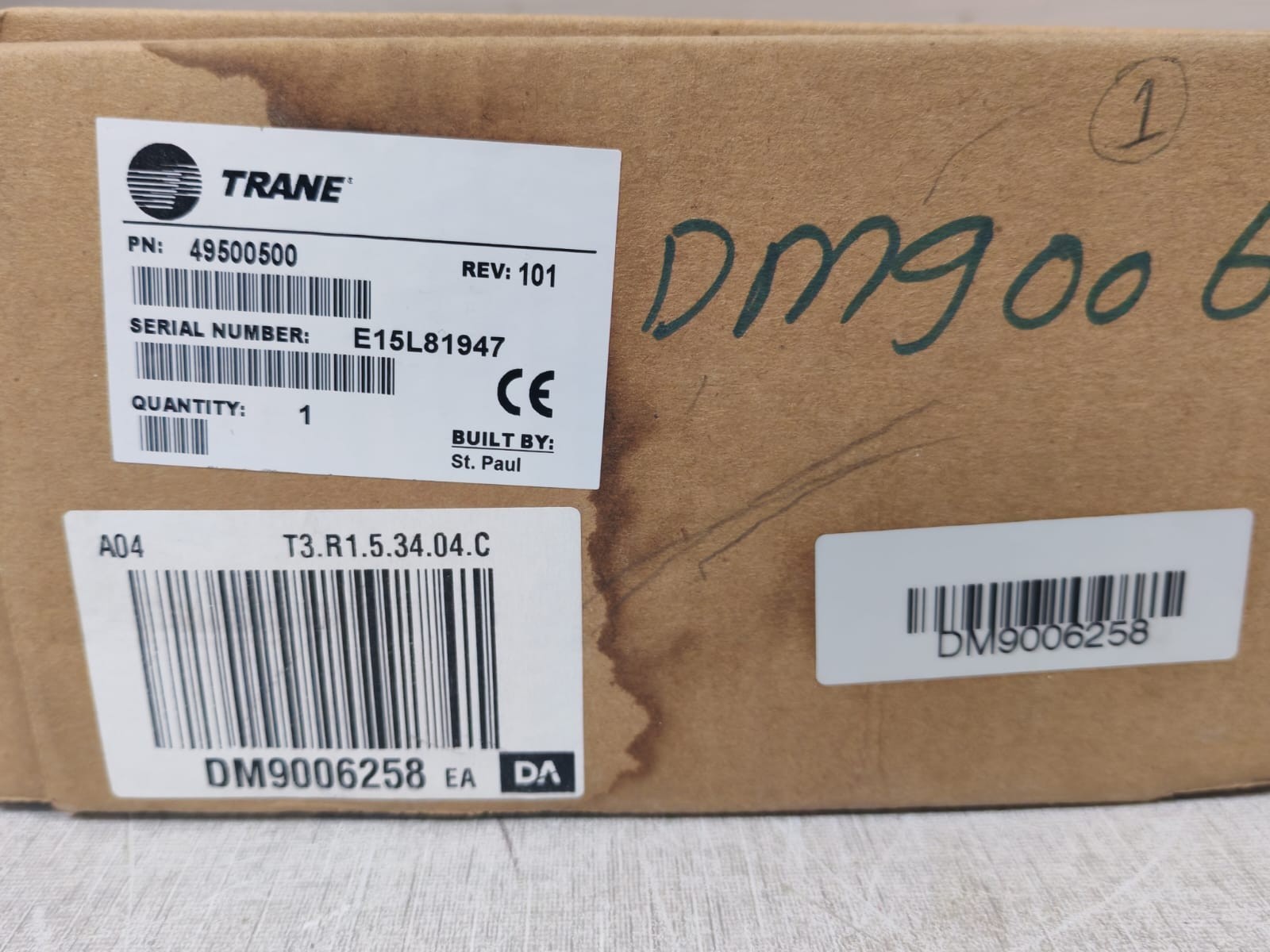 Trane 49500500 REV. 101 / 6400258301 REV. E TRANE 49500500 REV. 101 / 6400258301 REV. E Expansion Module 4