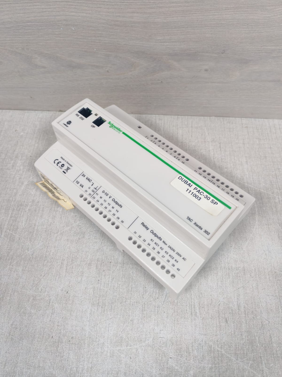 Schneider Electric 0-073-0011-2 SCHNEIDER ELECTRIC TAC XENTA 302 0-073-0011-2 PROGRAMMABLE CONTROLLER 5
