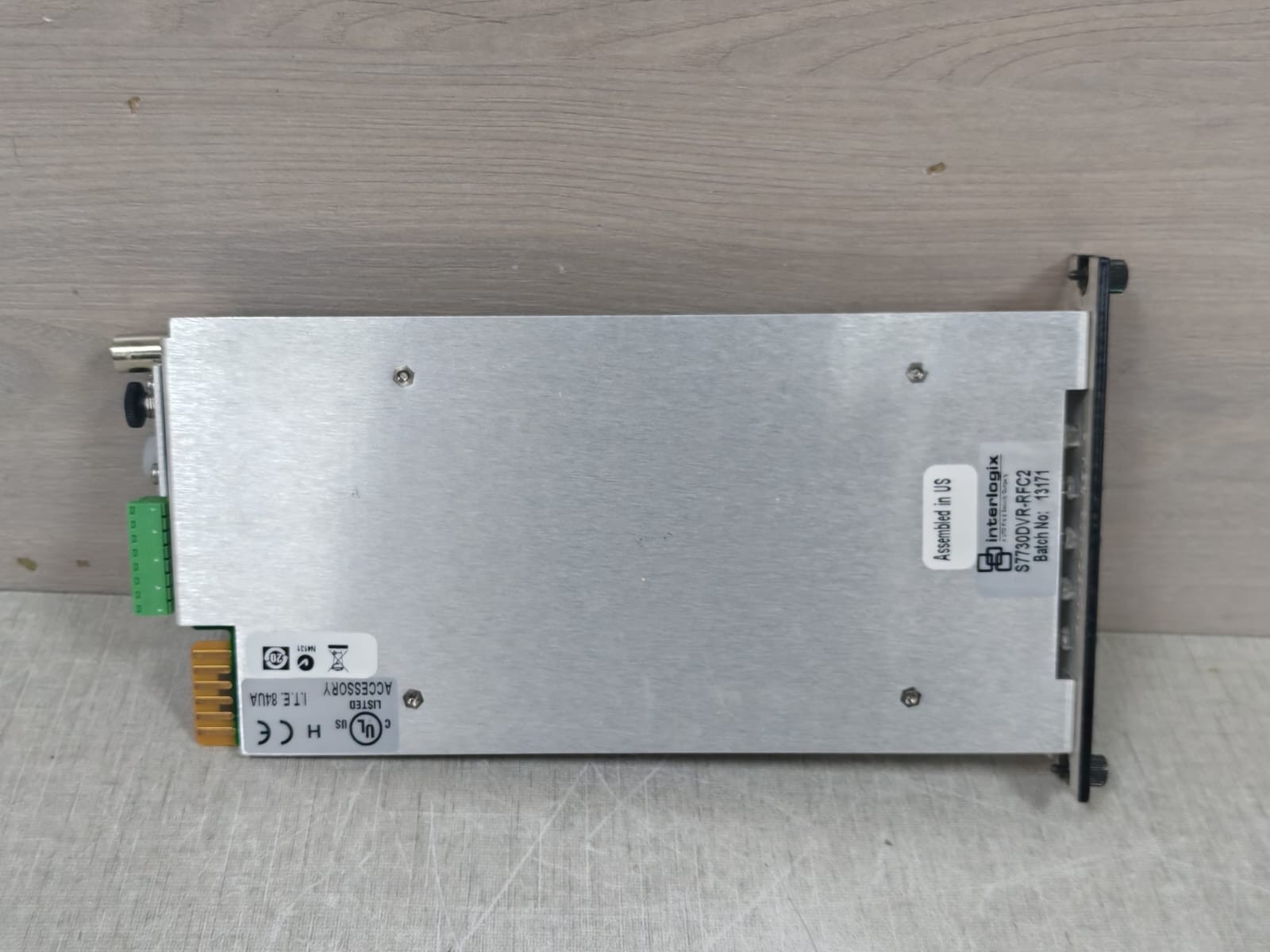 Interlogix S7730DVR-RFC2 Interlogix S7730DVR-RFC2 Video Surveillance Digital Video,MPD Data RX,SM,RACK 7