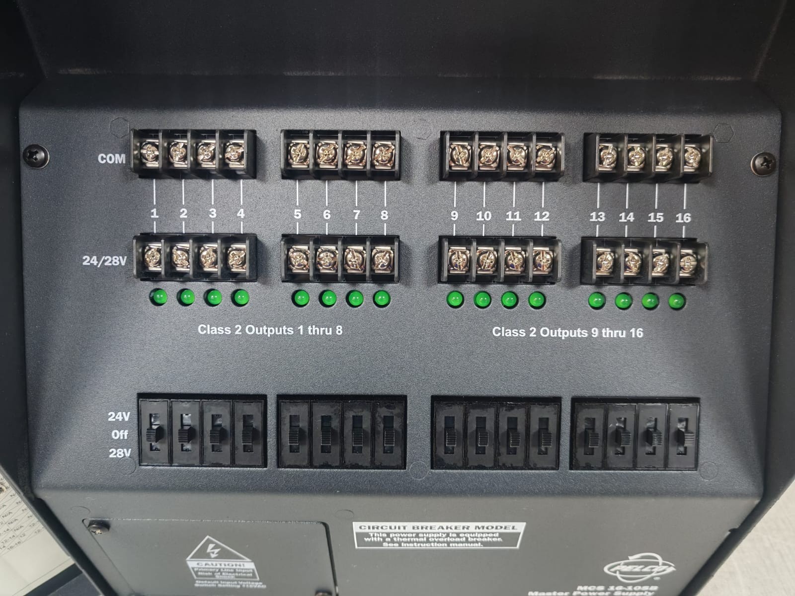 PELCO MCS16-10SB REV.A2 PELCO BY SCHNEIDER ELECTRIC MCS16-10SB REV.A2 MASTER POWER SUPPLY 10