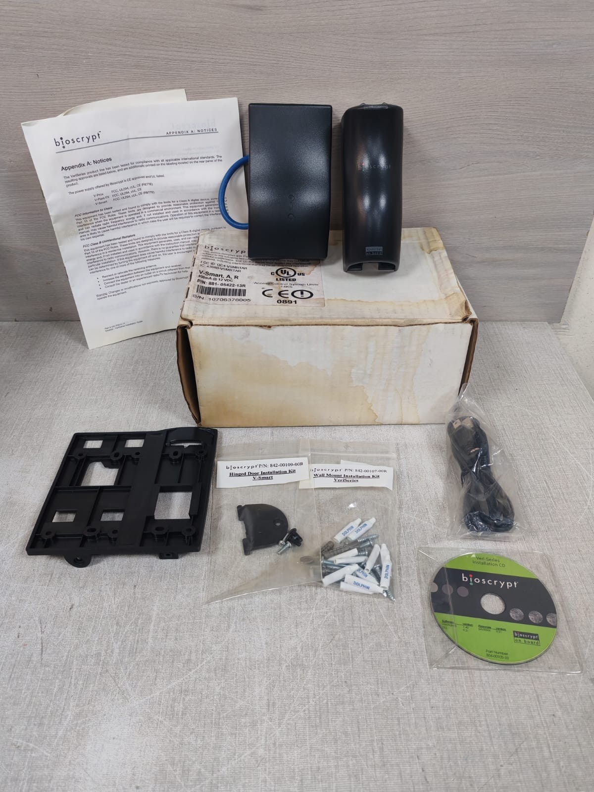 BIOSCRYPT V-SMART A,R 881-05422-13R /871-05412-11R ACCESS CONTROL DEVICE