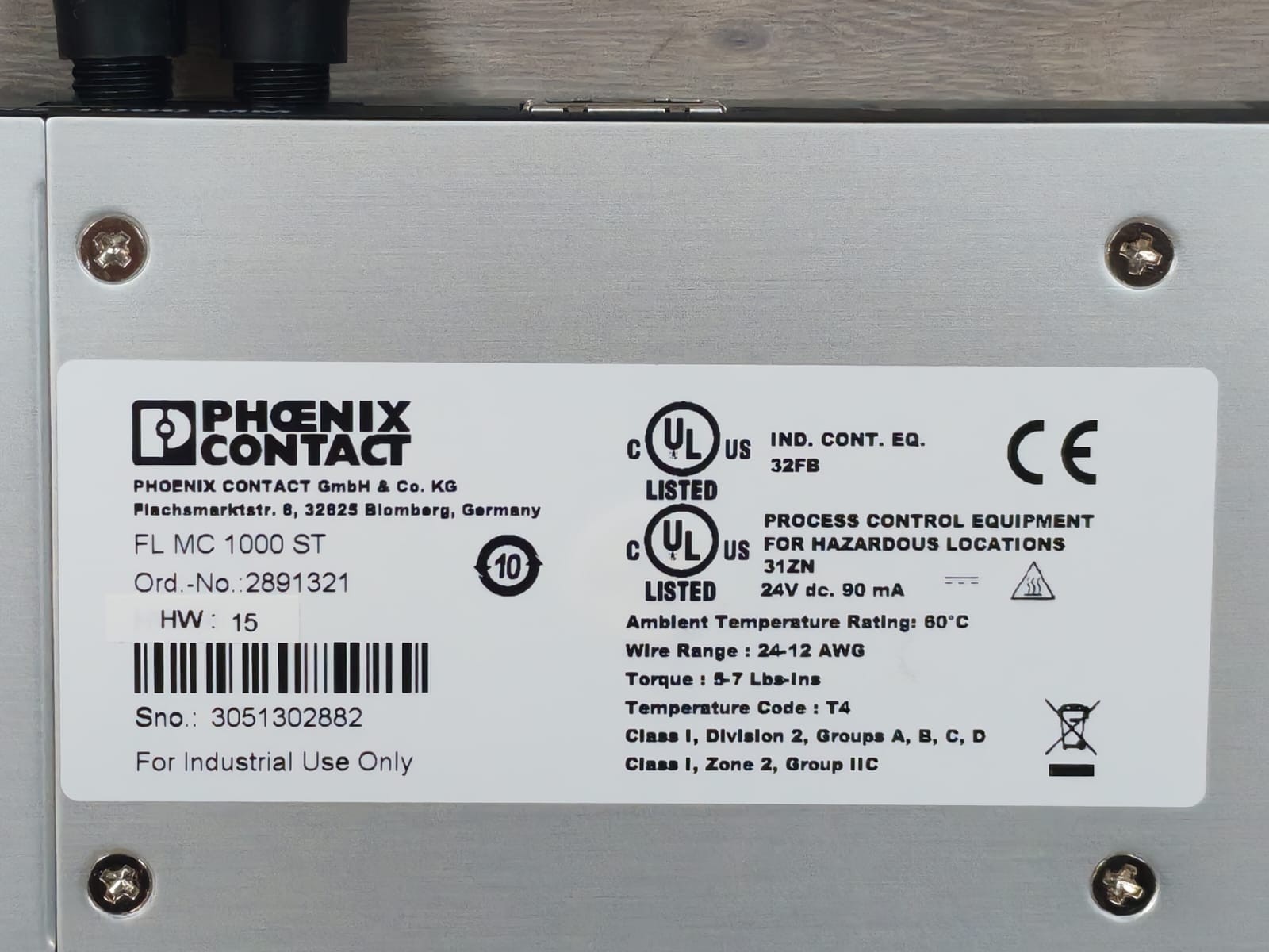 Phoenix Contact 2891321 Phoenix Contact FL MC 1000 ST FO-Converters 2891321 3