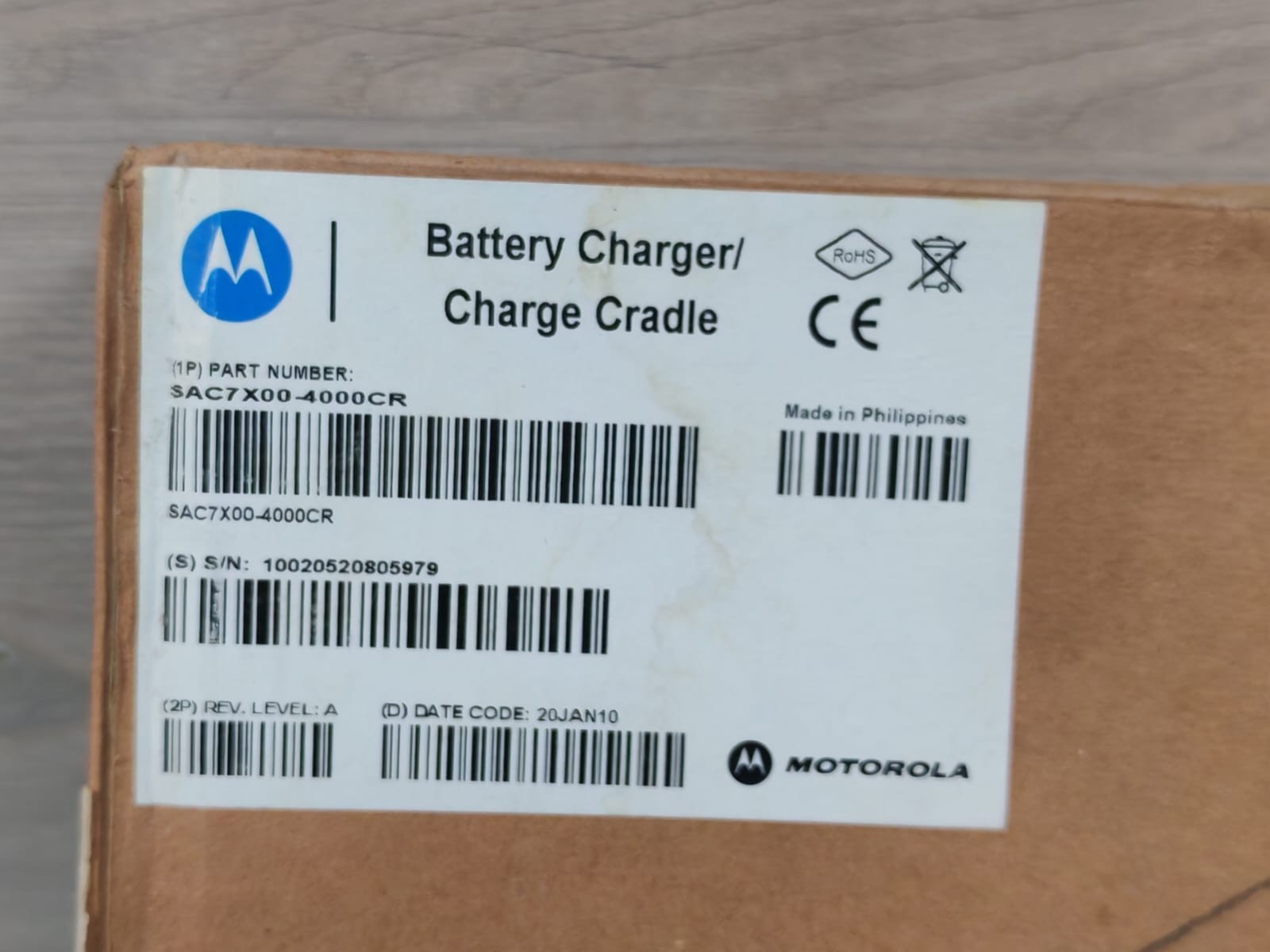 Motorola/Symbol SAC7X00-4000CR Motorola/Symbol SAC7X00-4000CR Battery Charger/Charge Cradle 9