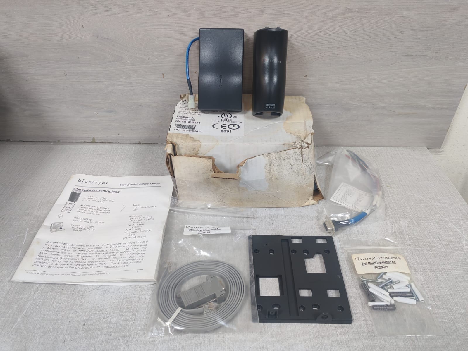 BIOSCRYPT V-SMART A 871-05362-13 /871-05192-11 ACCESS CONTROL DEVICE