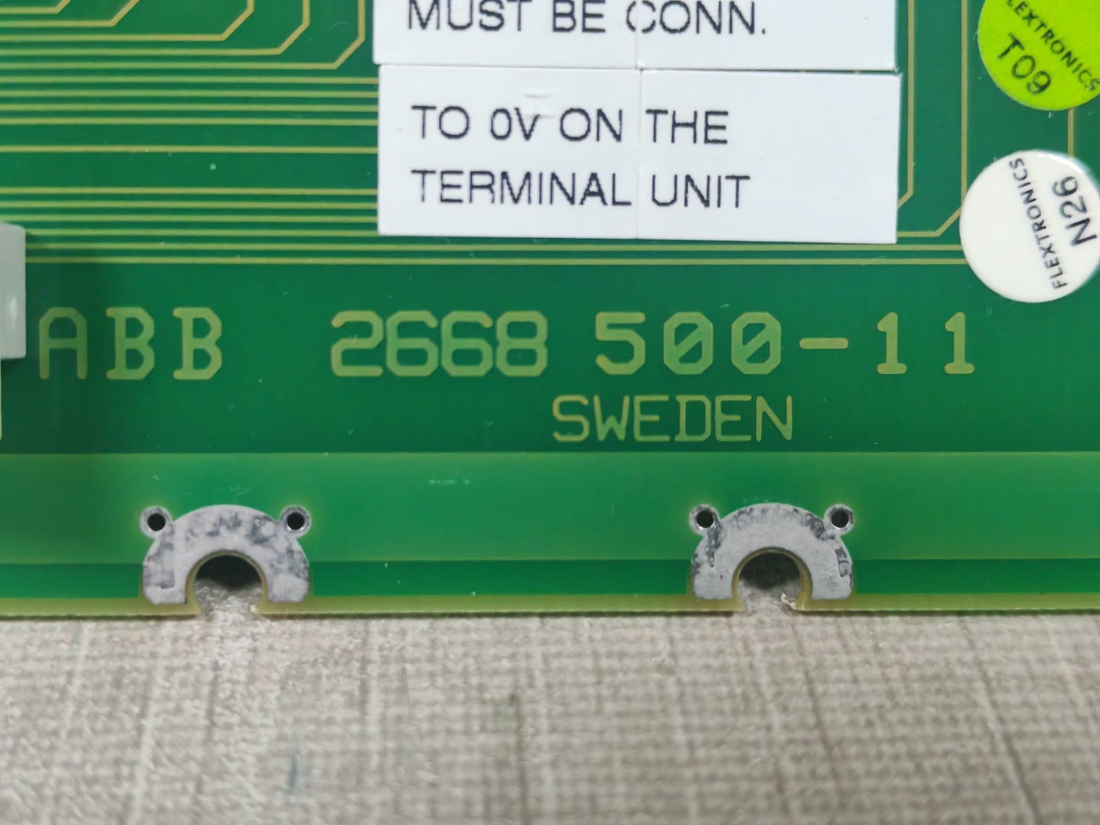 ABB 2668 500-11 ABB 2668 500-11 TERMINAL UNIT BOARD 6