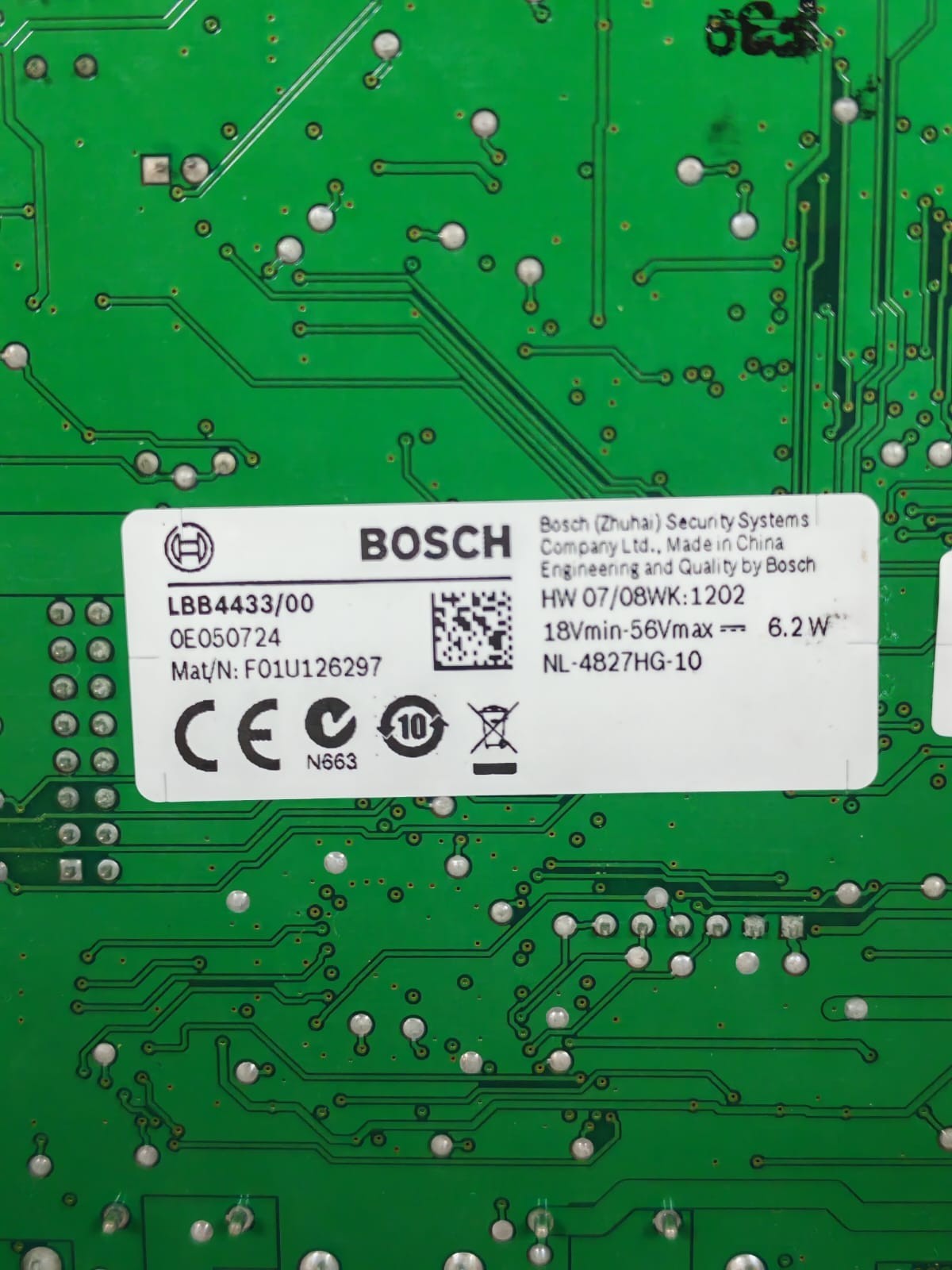 Bosch F01U126297 BOSCH LBB4433/00 MAT/N:F01U126297 PCBA CALL STATION KIT 7